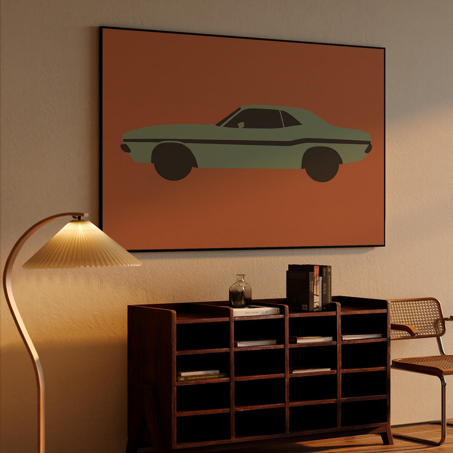 Challenger Silhouette: Minimalist Mopar Style