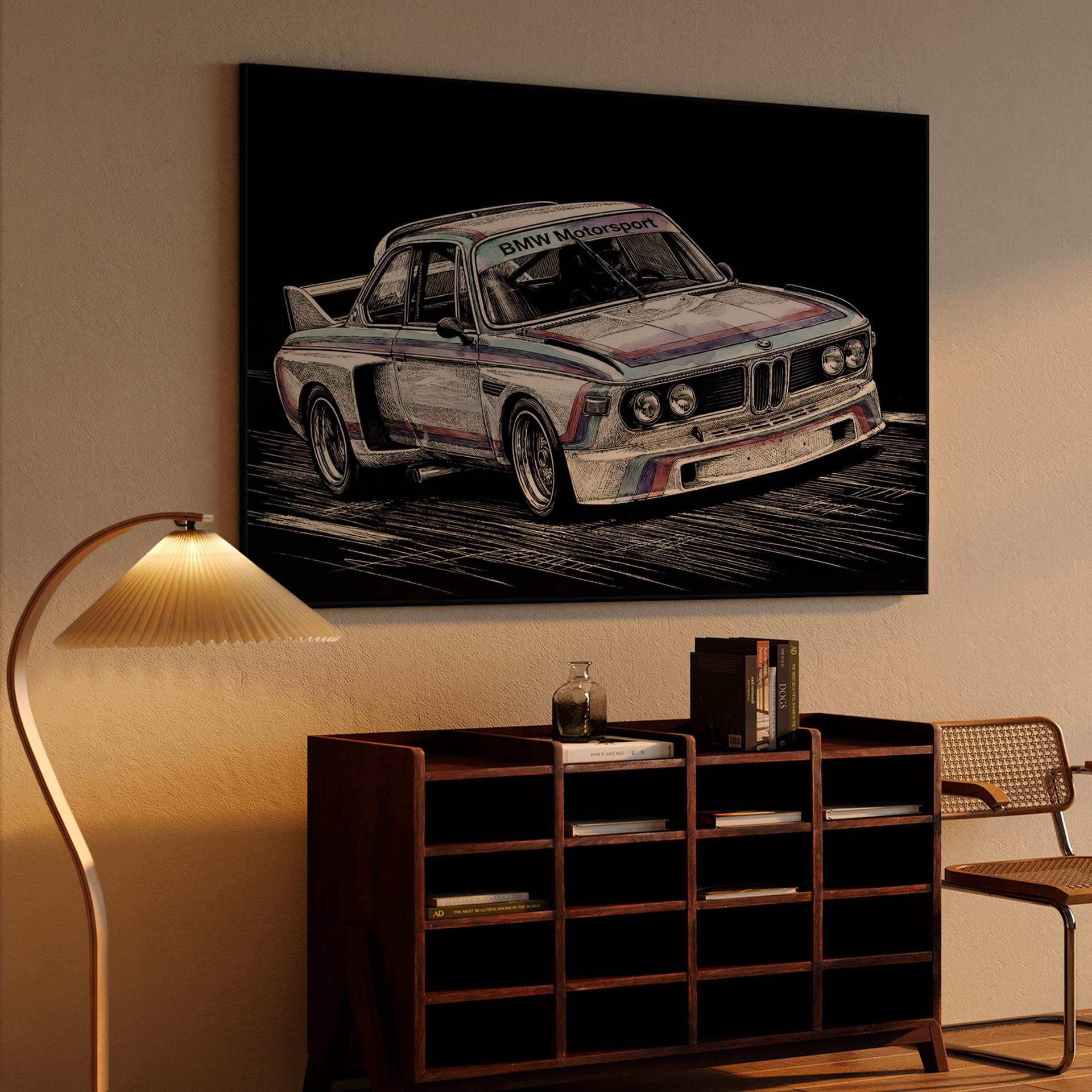 BMW 3.0 CSL Batmobile Sketch