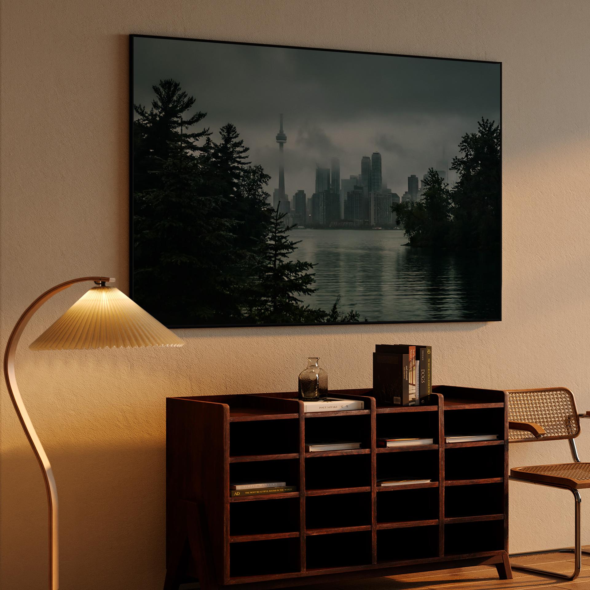 Misty Toronto: A Moody Skyline View