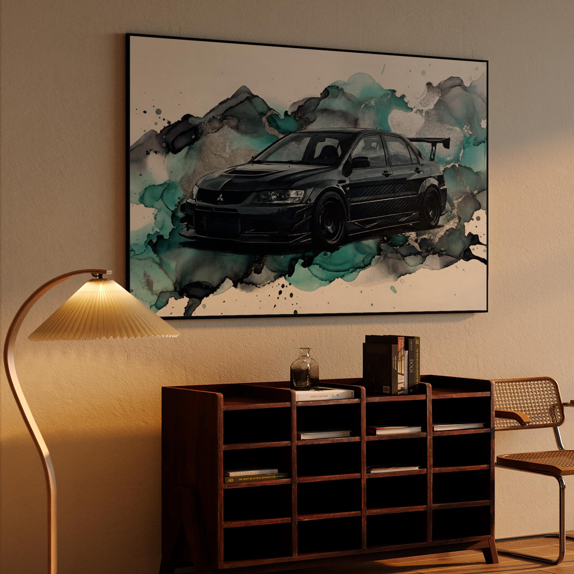 Evolution IX MR: Teal Liquid Motion