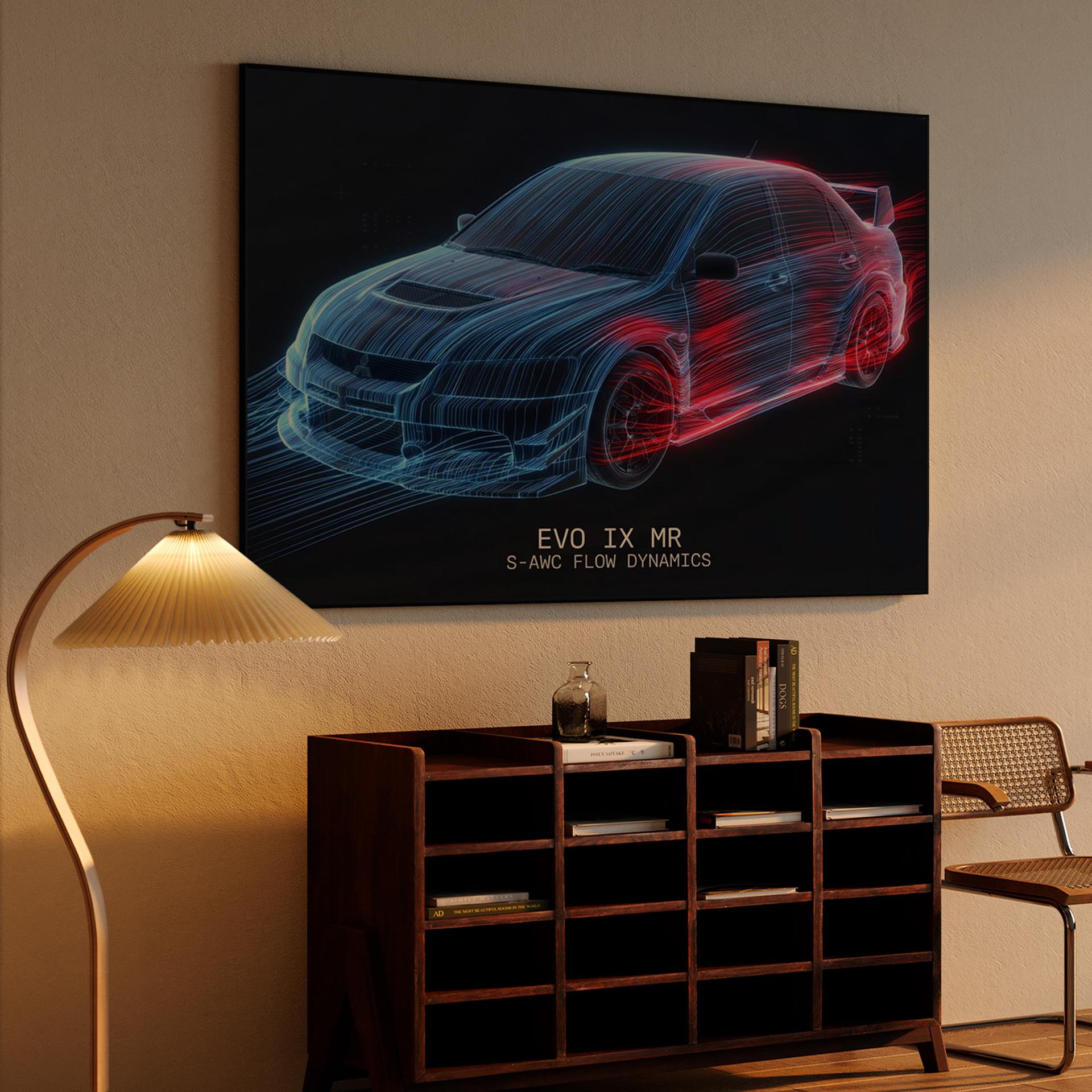 Evolution IX MR: S-AWC Aerodynamic Flow