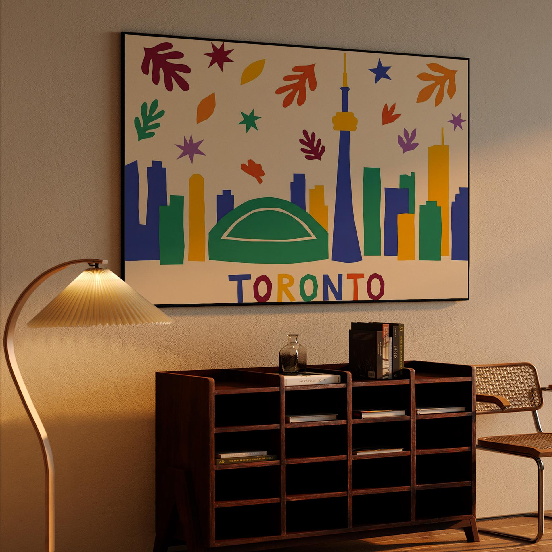 Matisse Style Toronto: CN Tower and Rogers Centre Cutout