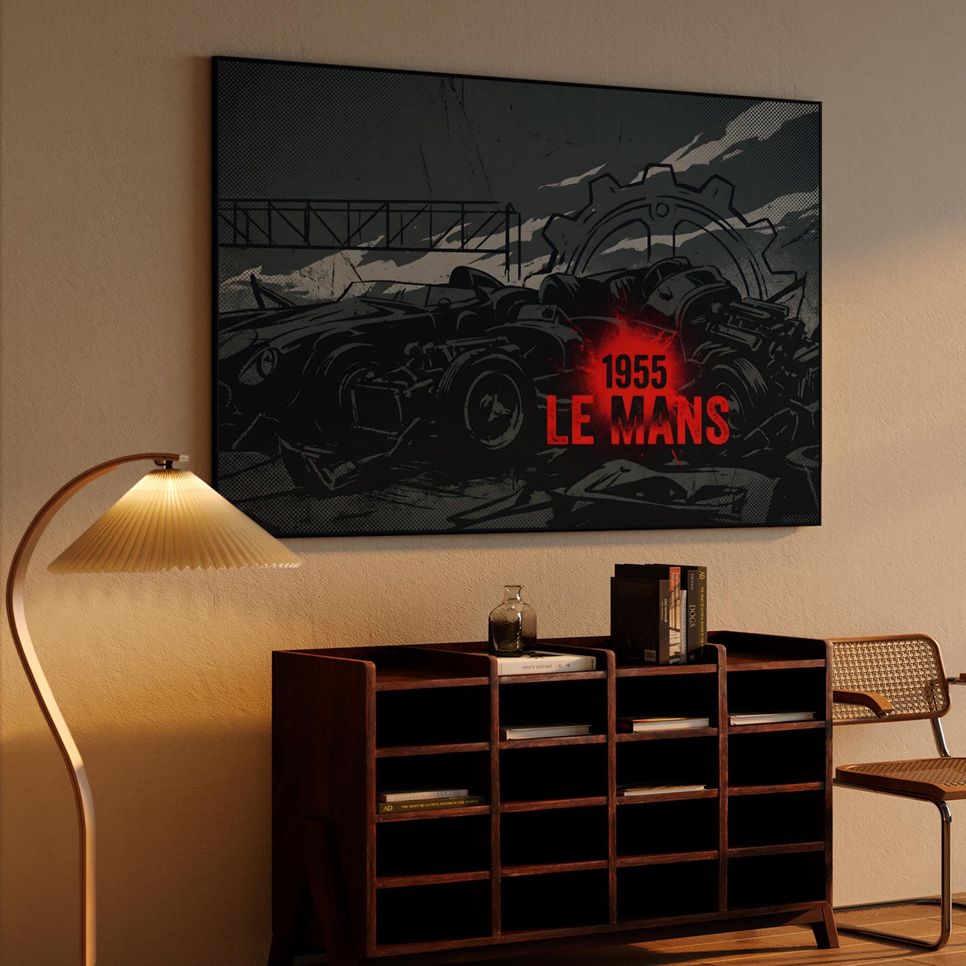 1955 Le Mans Tragedy Graphic Illustration