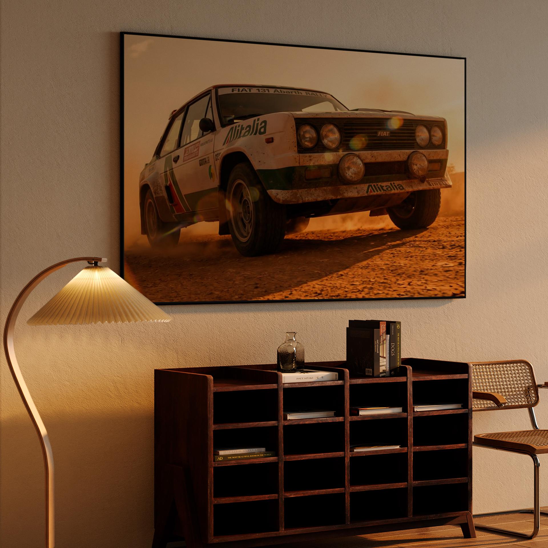 Fiat 131 Abarth Rally Alitalia Golden Hour Drift