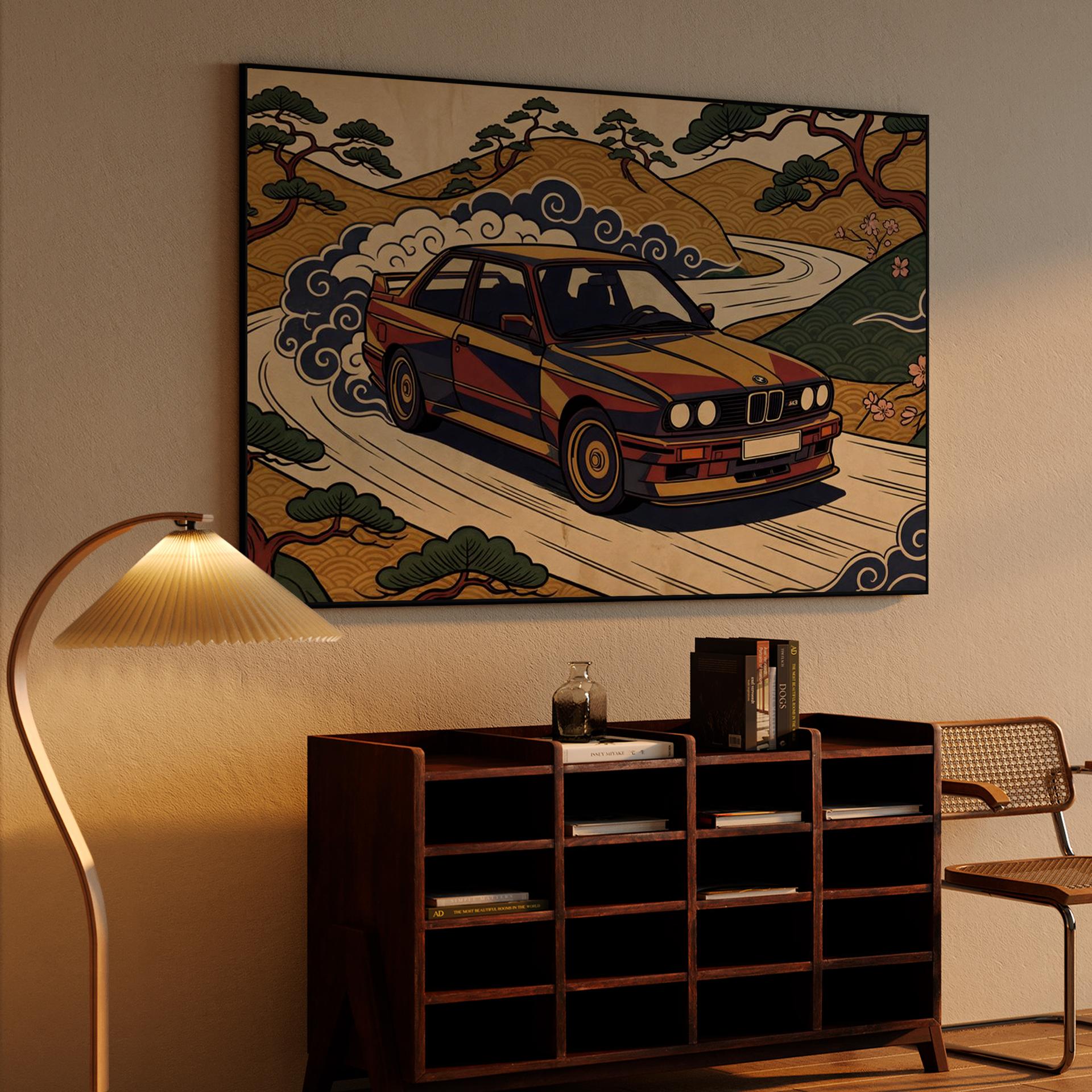 BMW E30 M3: Ukiyo-e Touge Drift