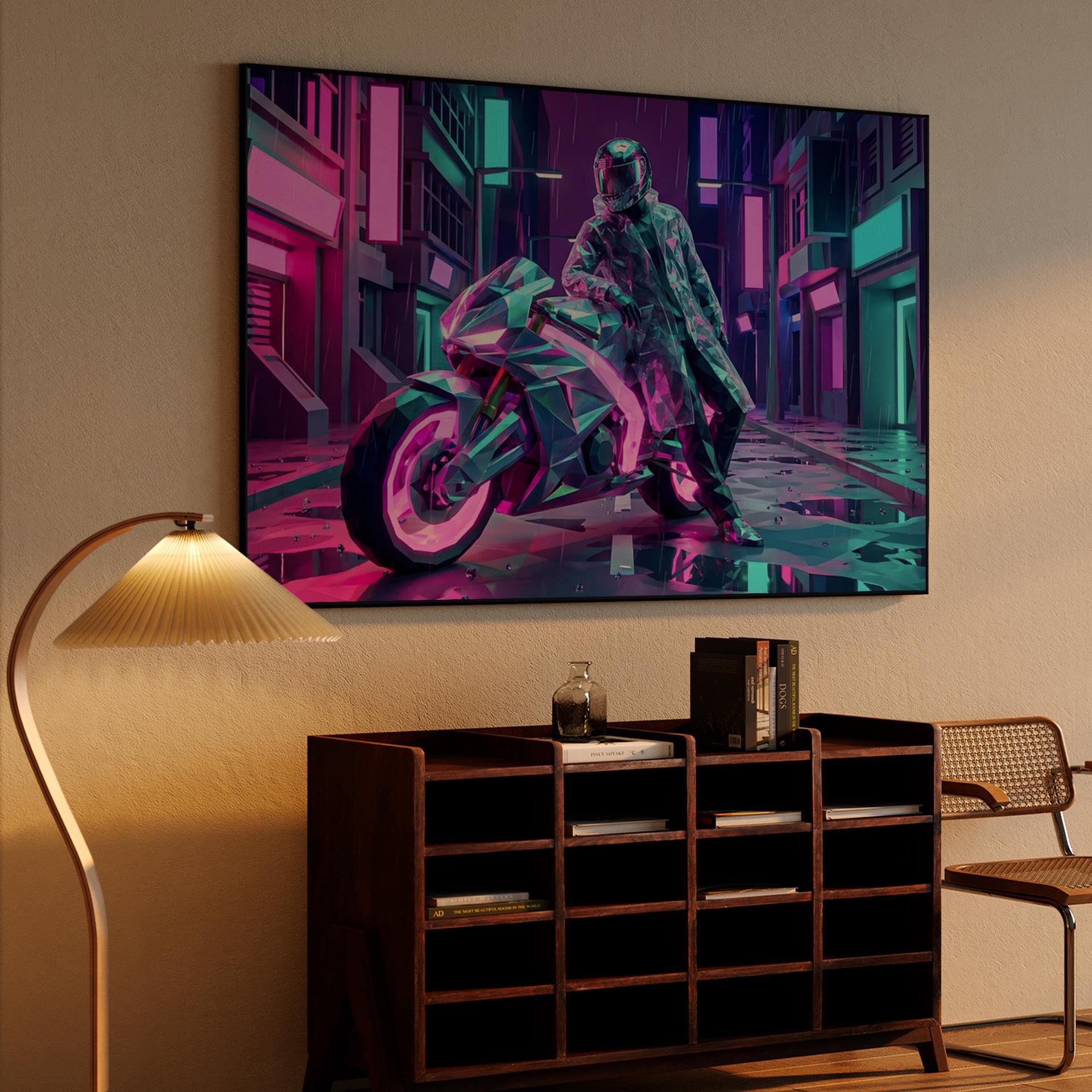 Crystalline Neon Rider