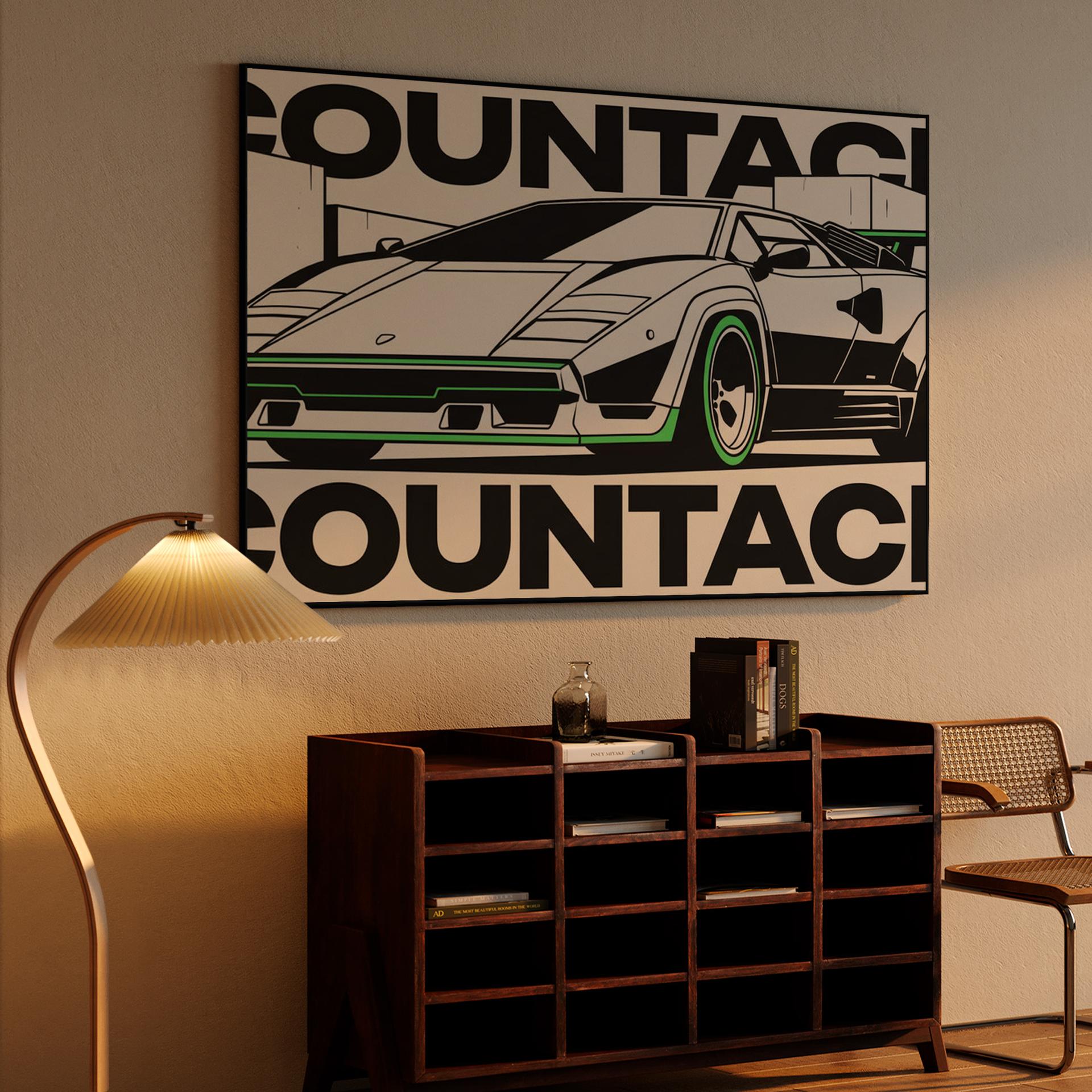 Lamborghini Countach Neon Wedge