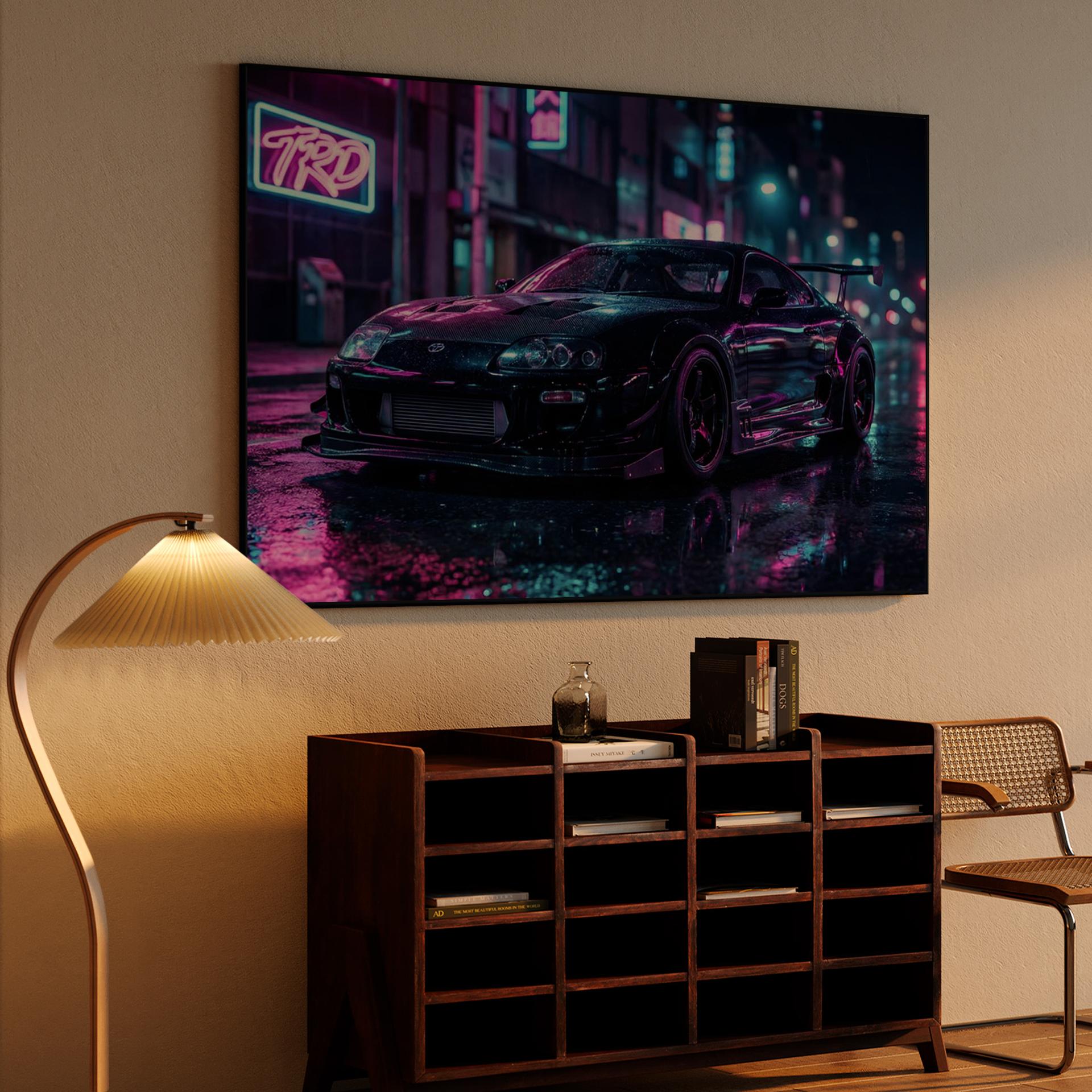 Neon Pulse: TRD Supra A80 in Tokyo