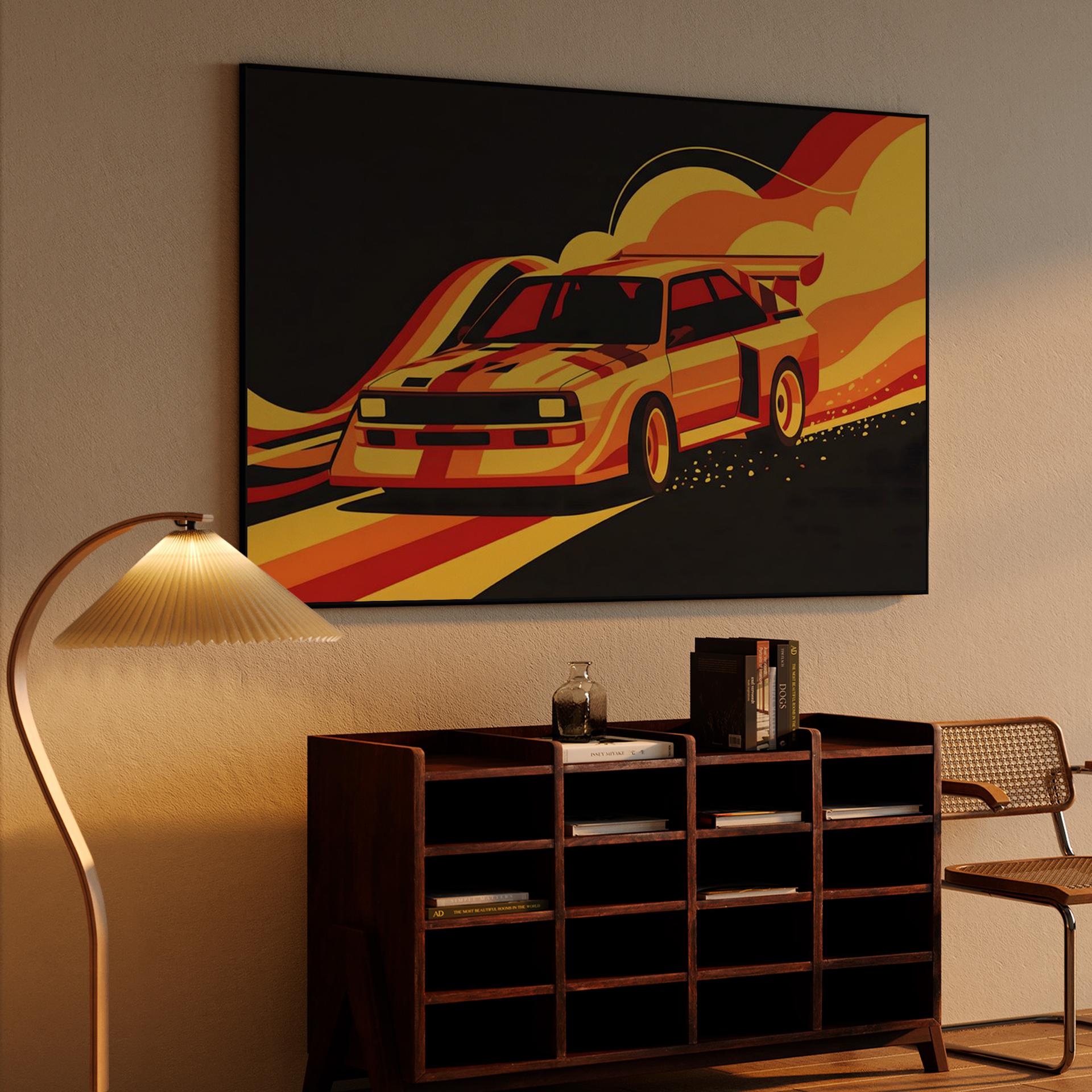 Audi Quattro S1: Retro Graphic Surge