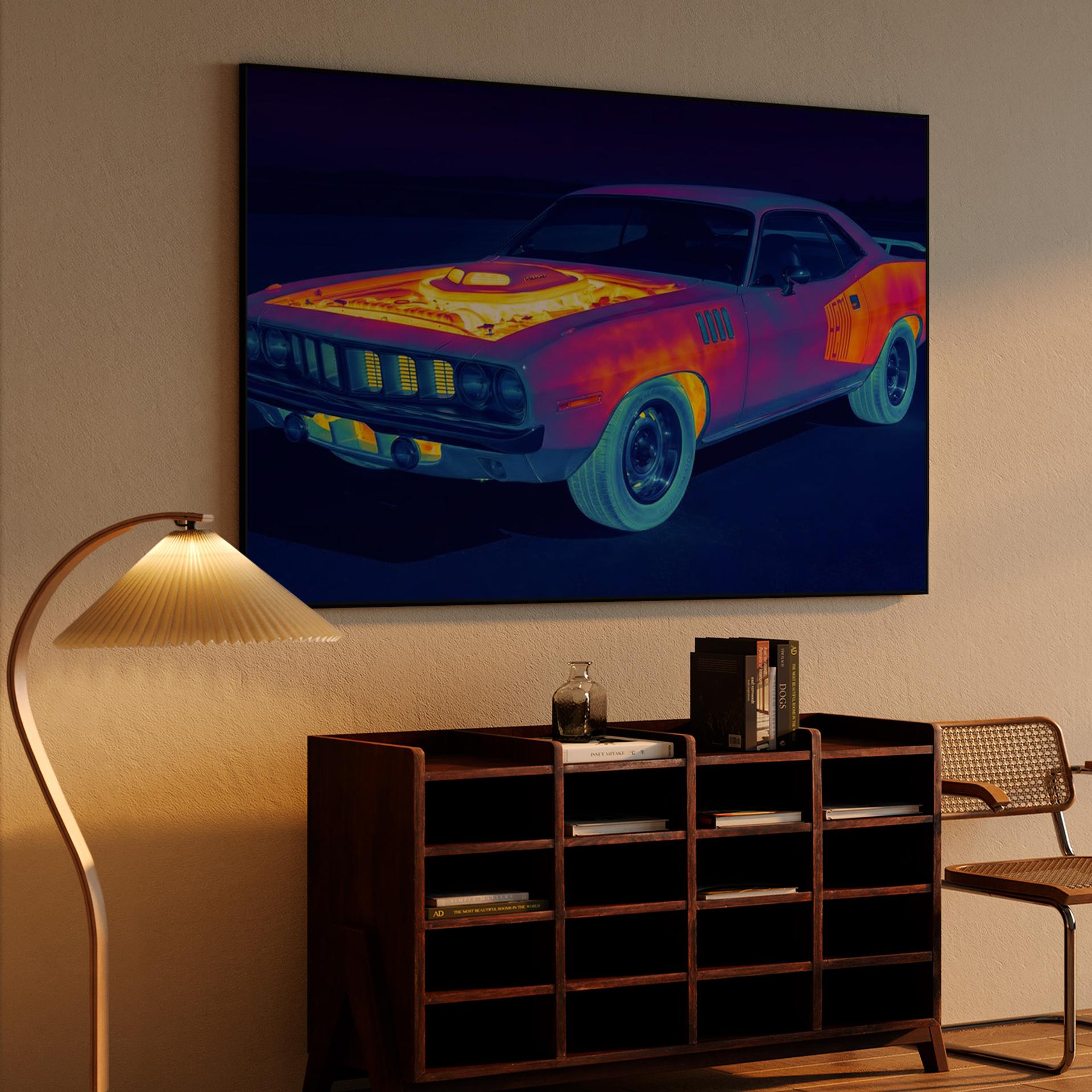 HEMI 'Cuda Thermal Heat Signature Art