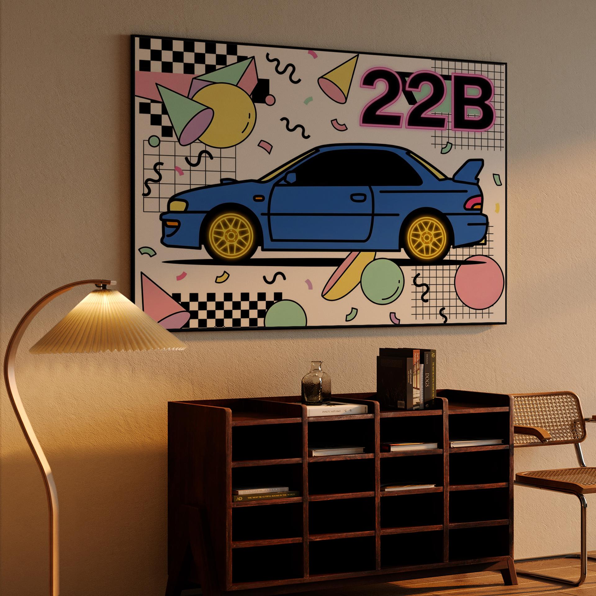 Subaru 22B STi: Retro Memphis Energy