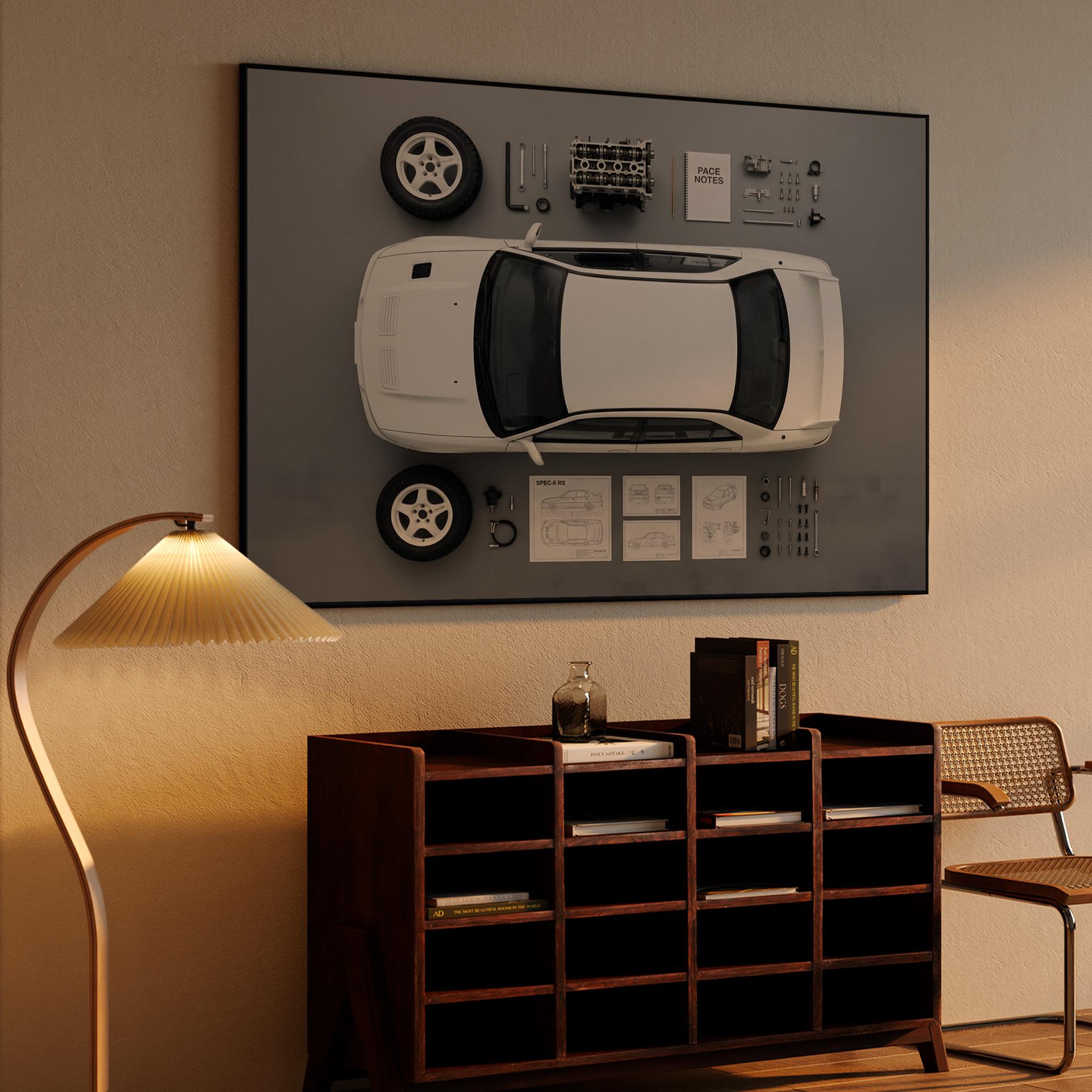 Mitsubishi Lancer Evolution II RS Knolling Component Study