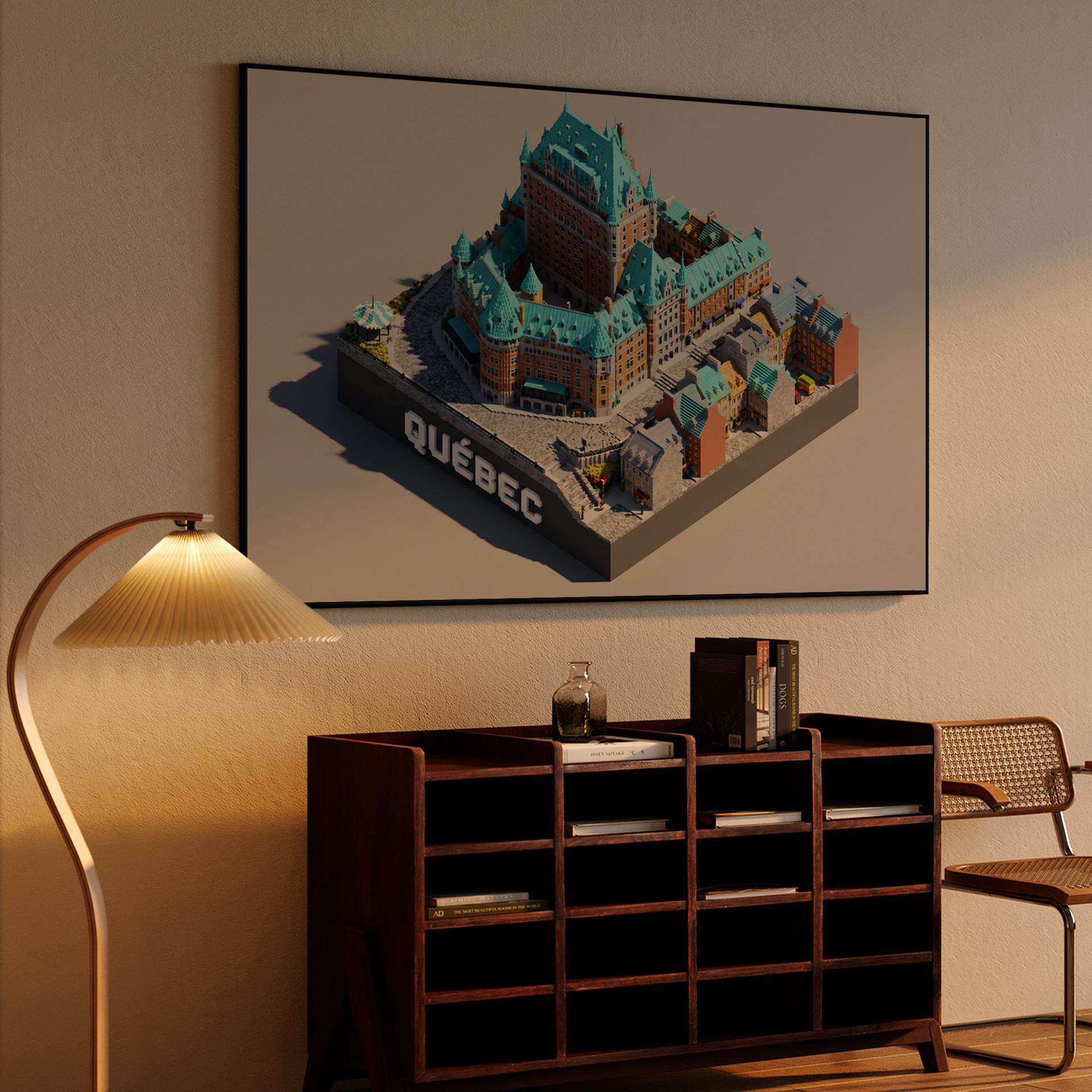 Voxel Quebec: Le Château Frontenac Diorama