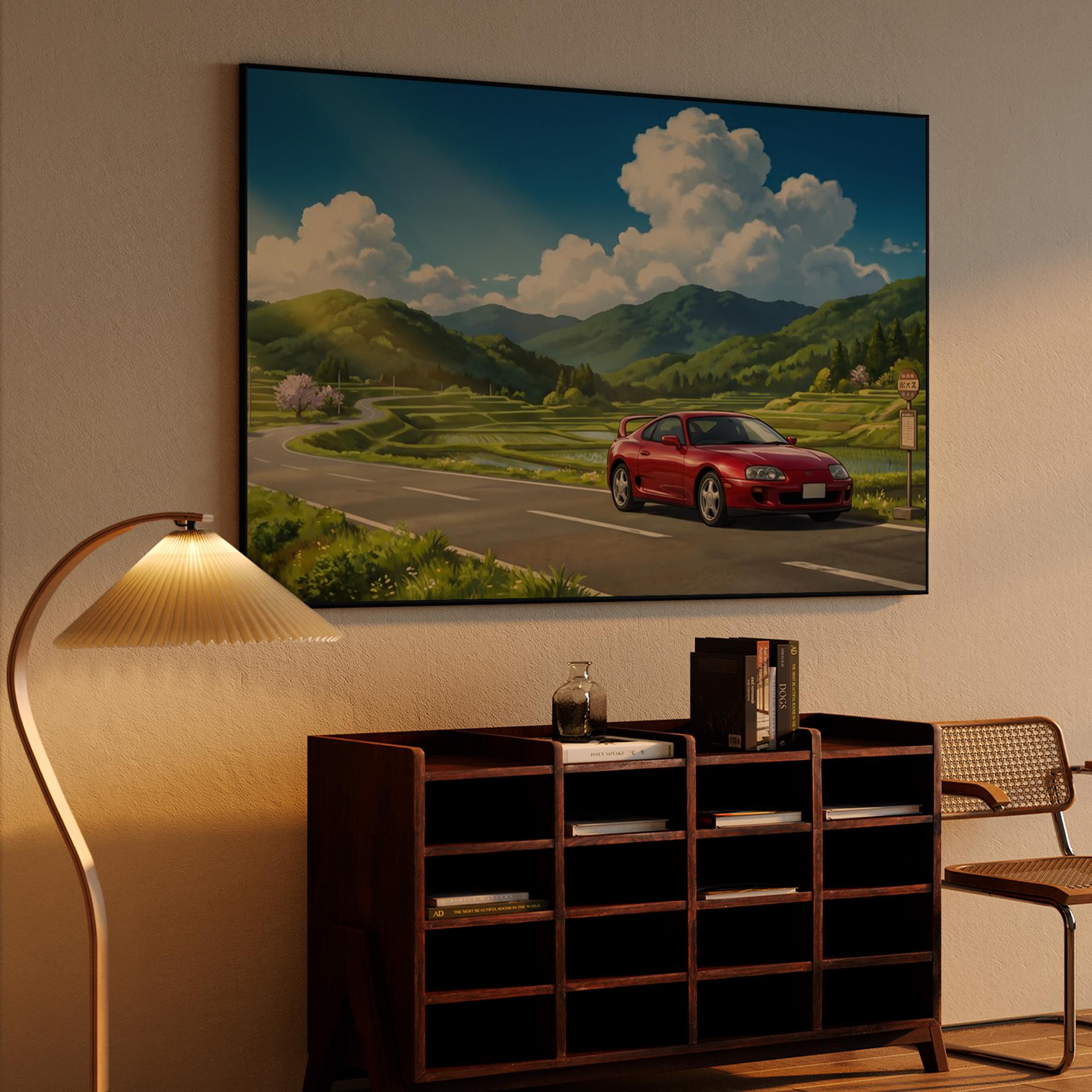 Nostalgic Road: Toyota Supra A80 in Rural Japan