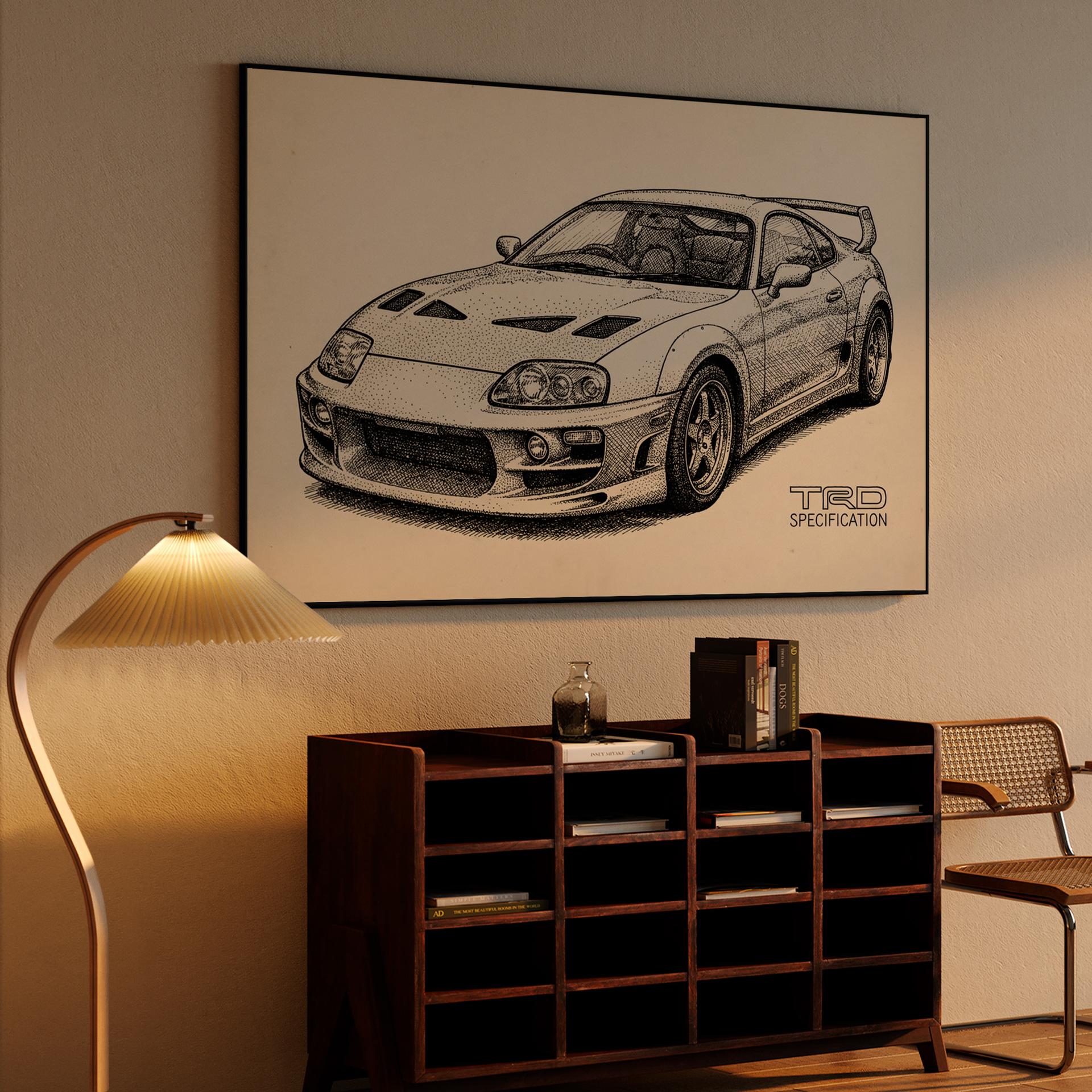 TRD Supra A80: Stippled Mastery