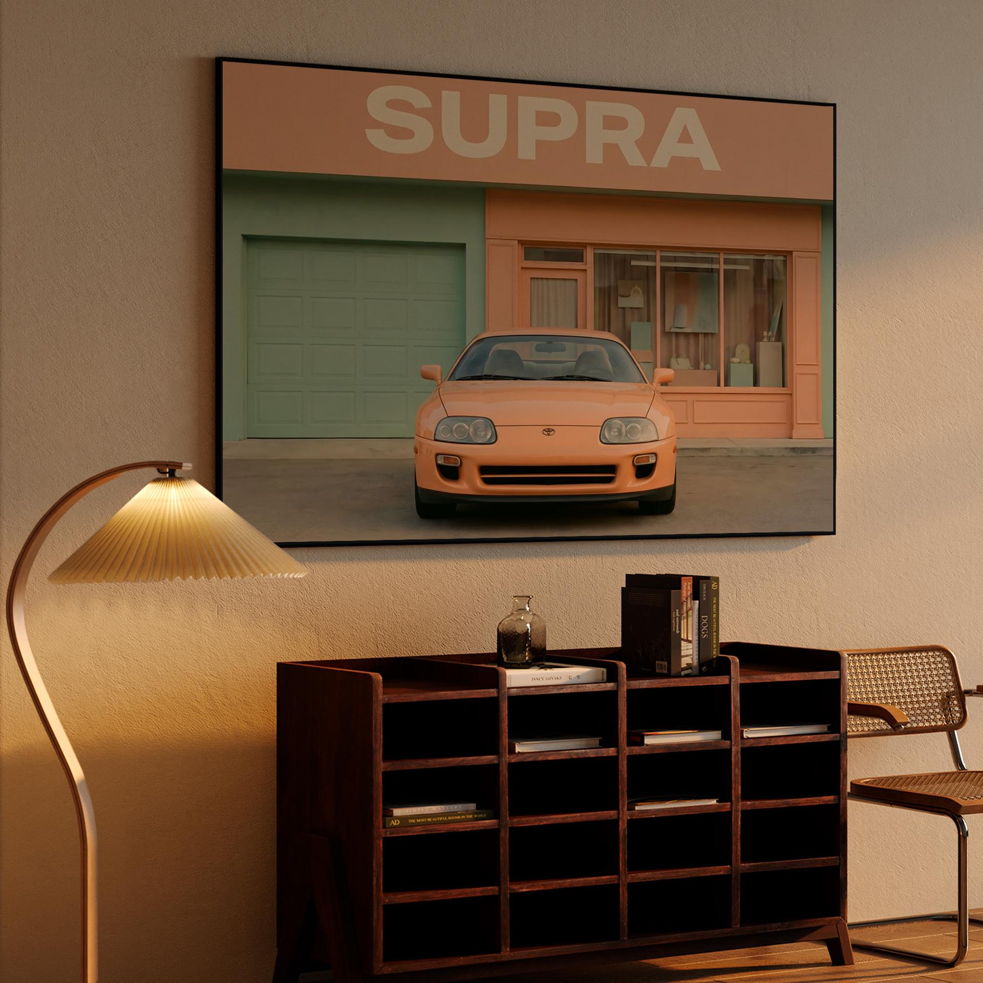 Pastel Dreams: Toyota Supra A80 in Palm Springs
