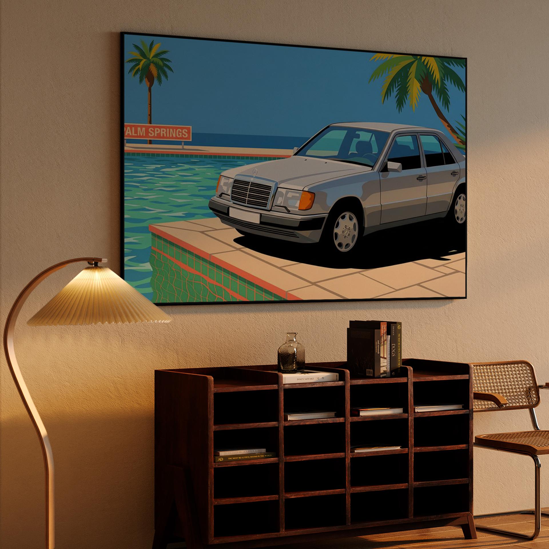 Mercedes W124: Palm Springs Poolside