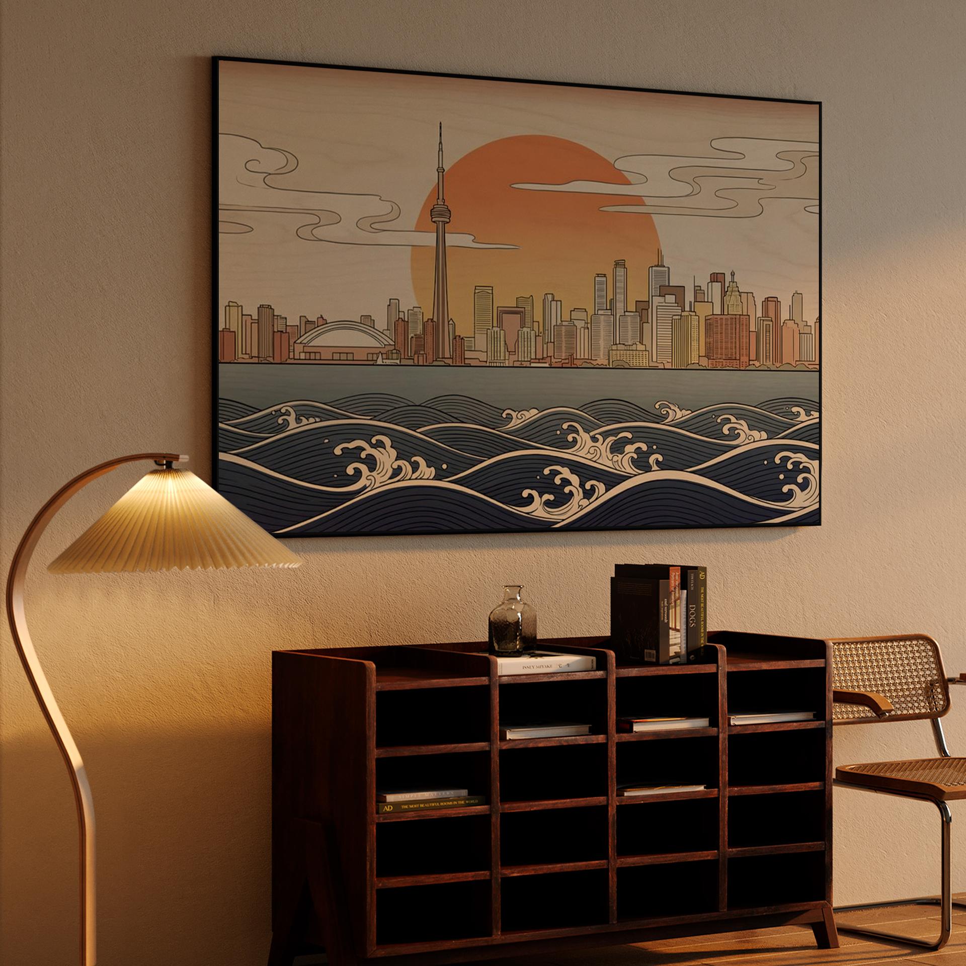 The Great Wave of Toronto: Ukiyo-e Skyline