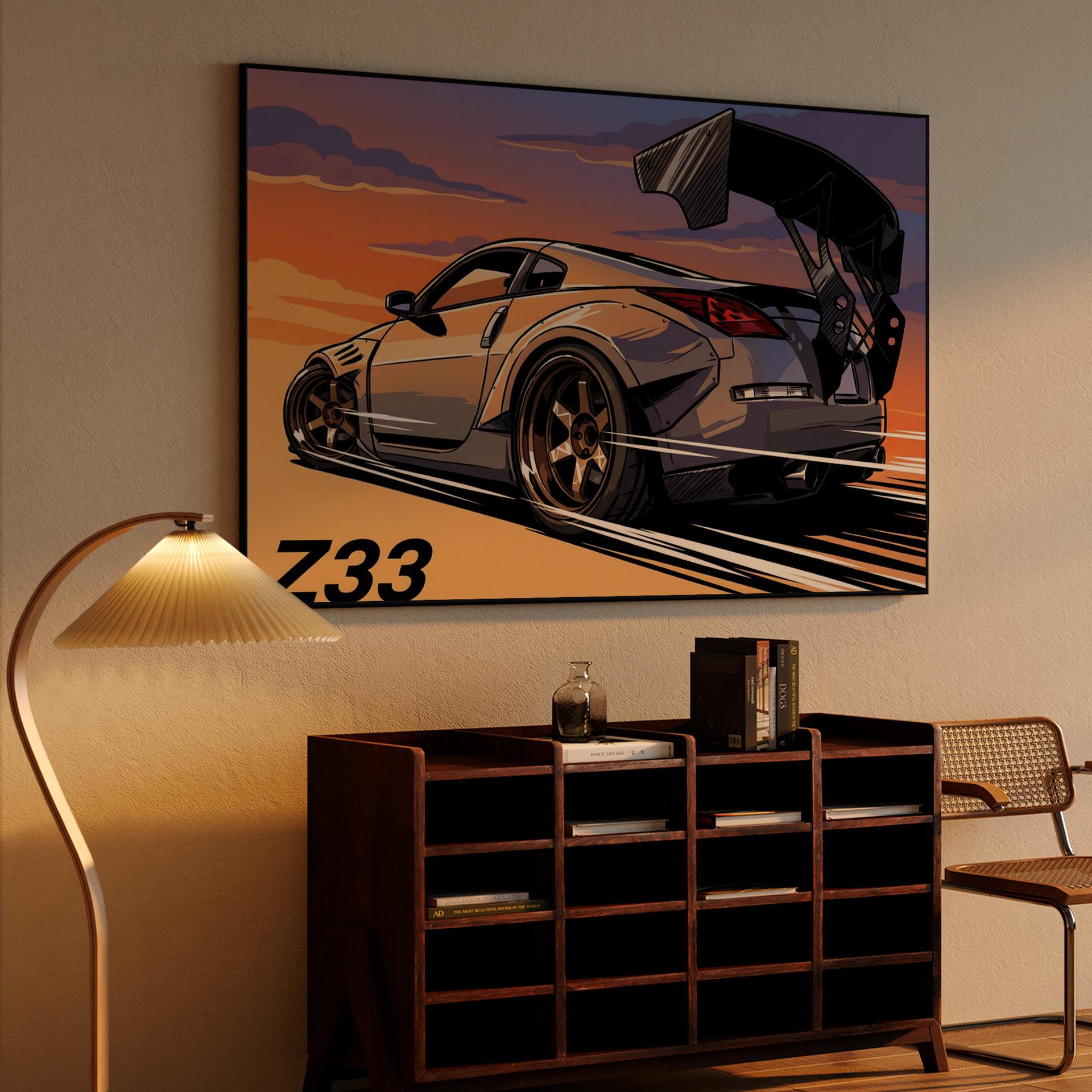 Z33 Sunset Chase: Widebody Velocity