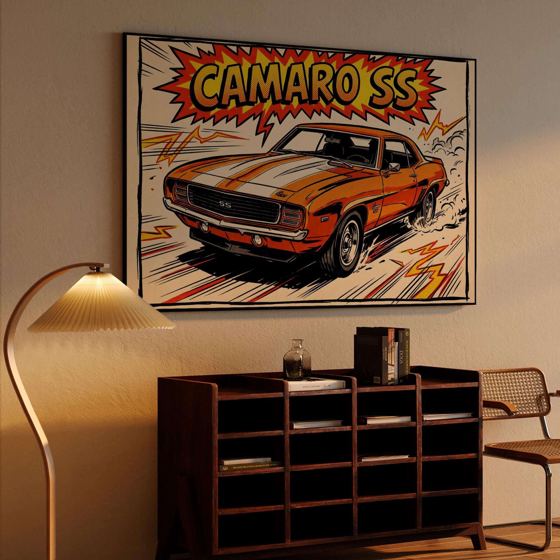 Camaro SS Comic Explosion