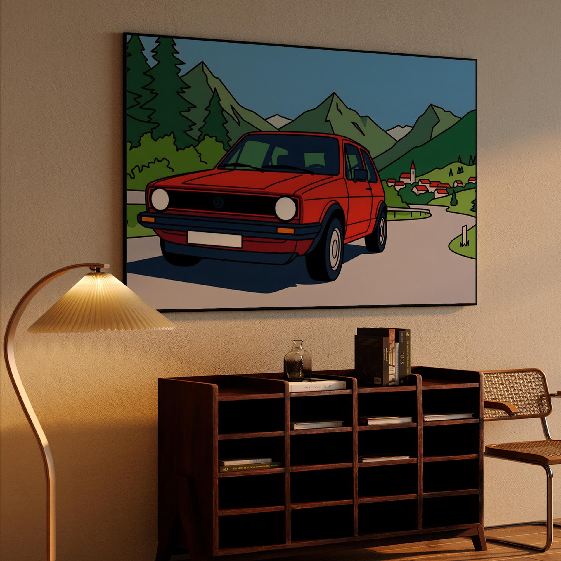 Red VW Golf Alpine Adventure