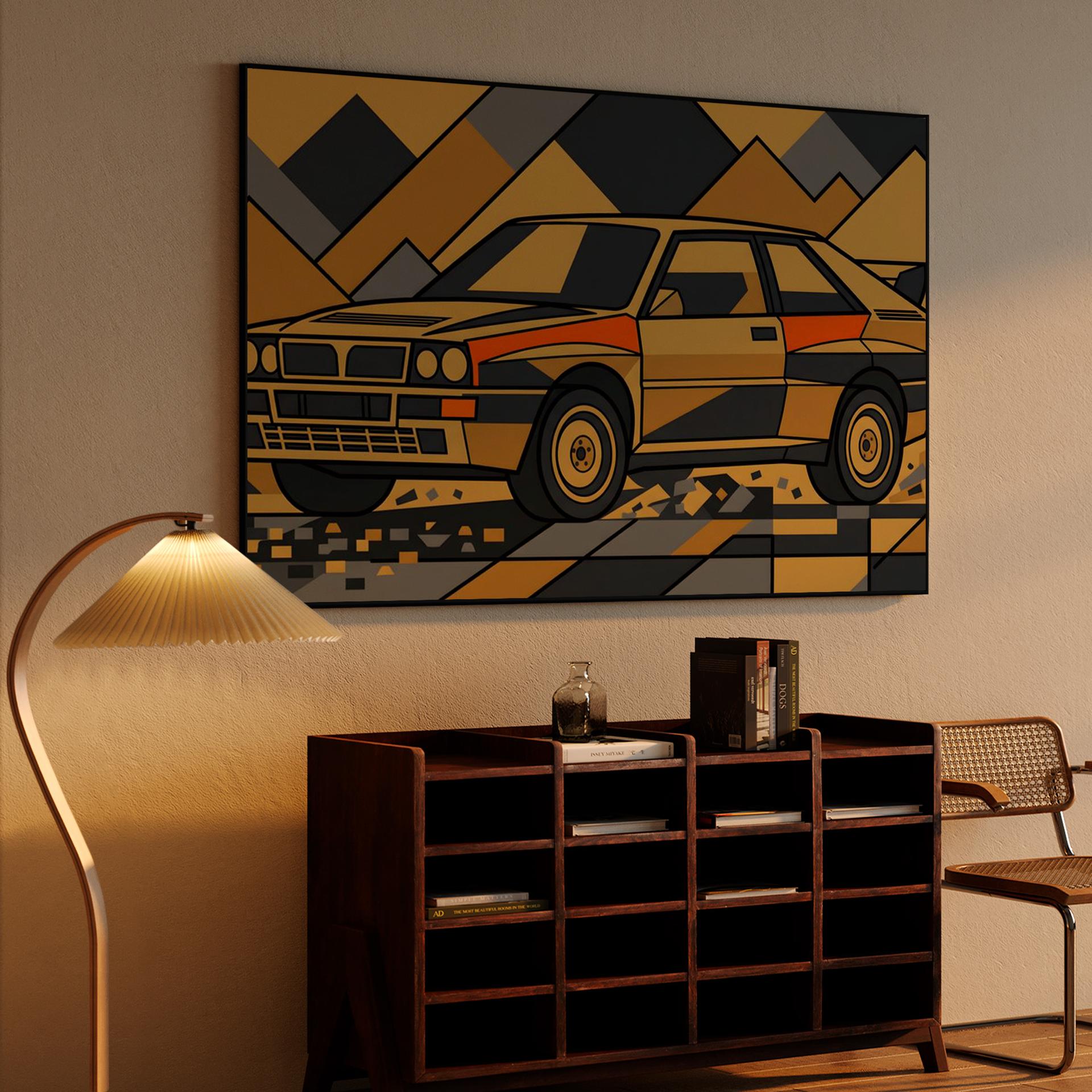 Lancia Delta Integrale: Geometric Mountain Rally
