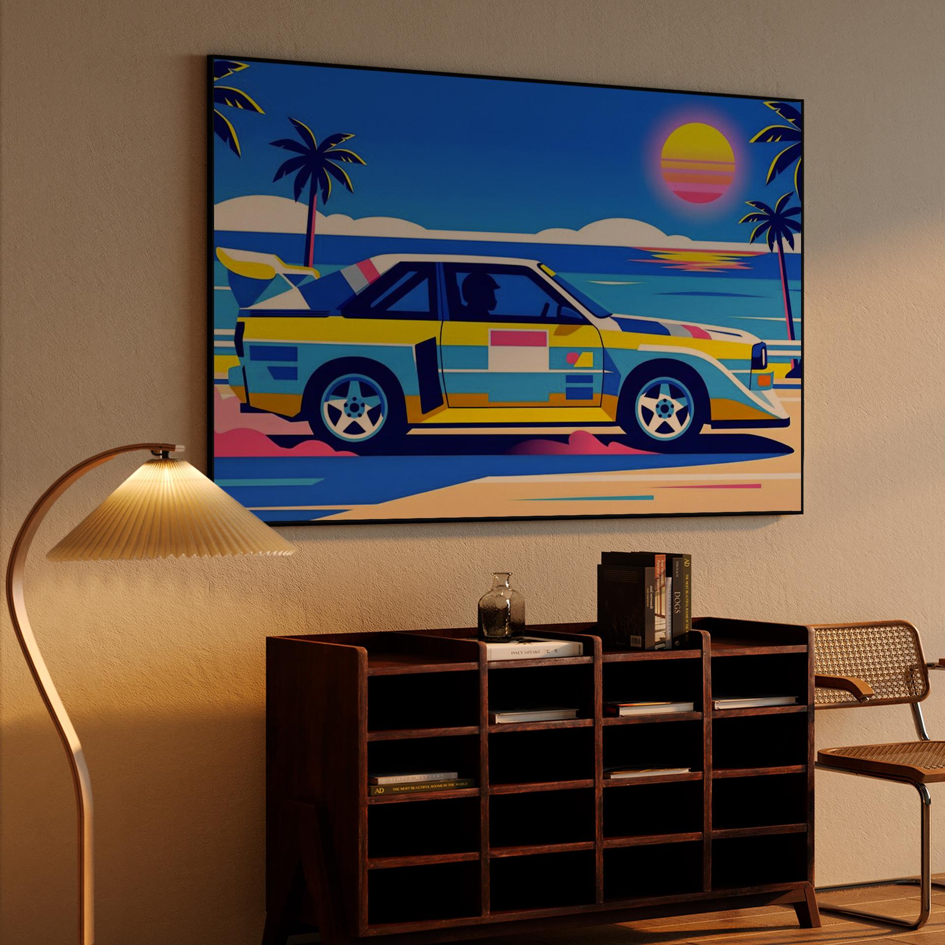 Audi Sport Quattro S1: Tropical Synthwave Drive