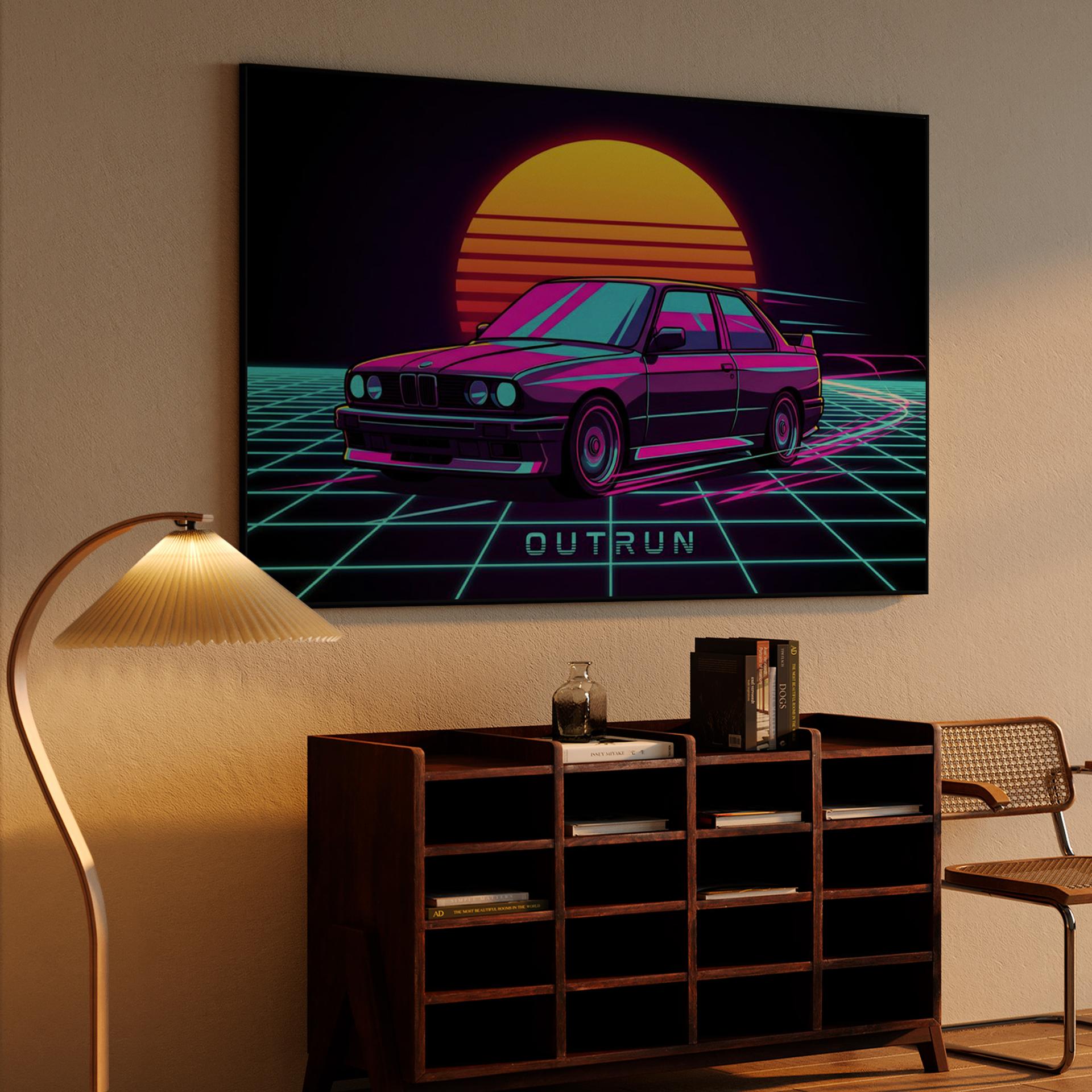 BMW E30 M3: Neon Outrun Pulse