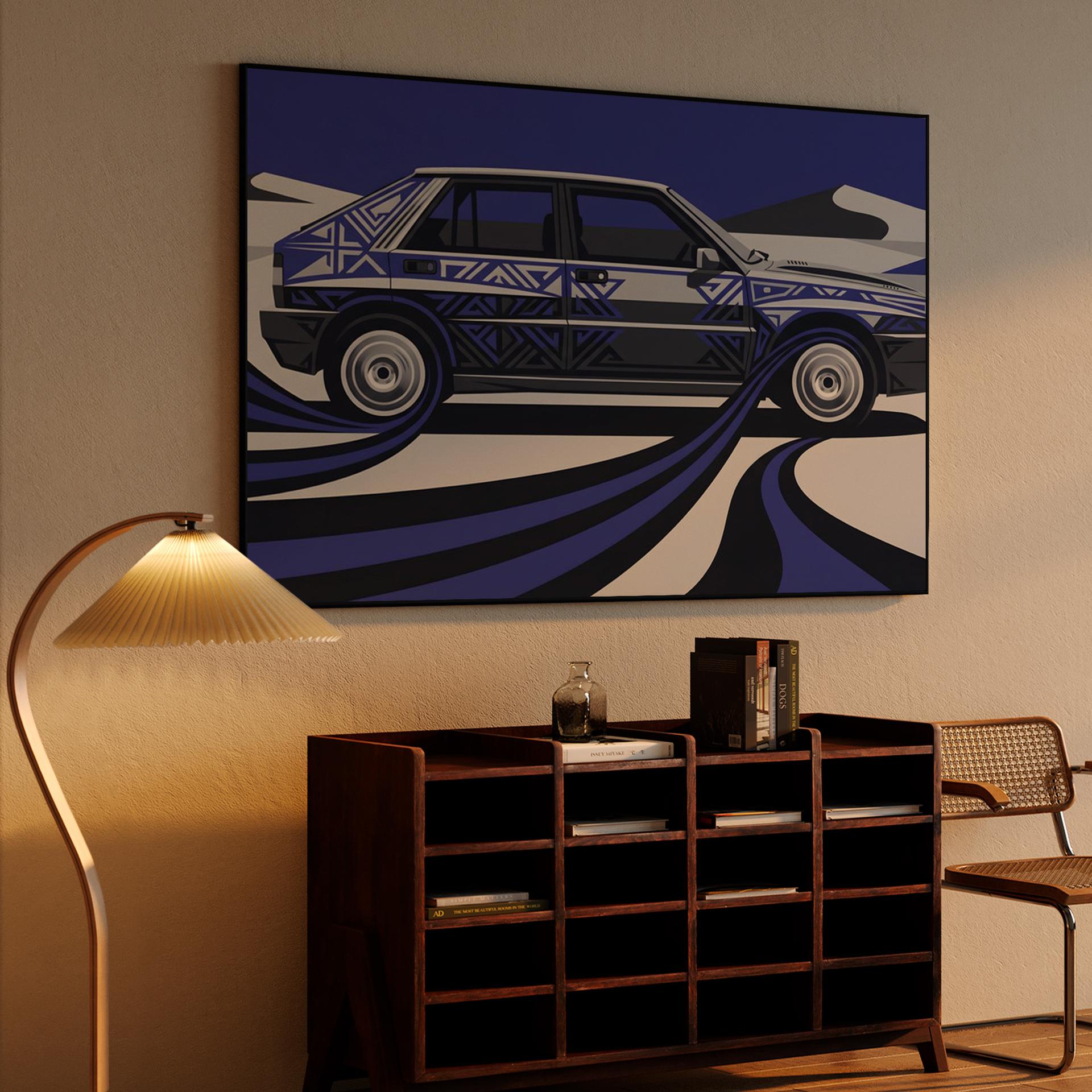 Lancia Delta Integrale: Tribal Graphic Winter Motion