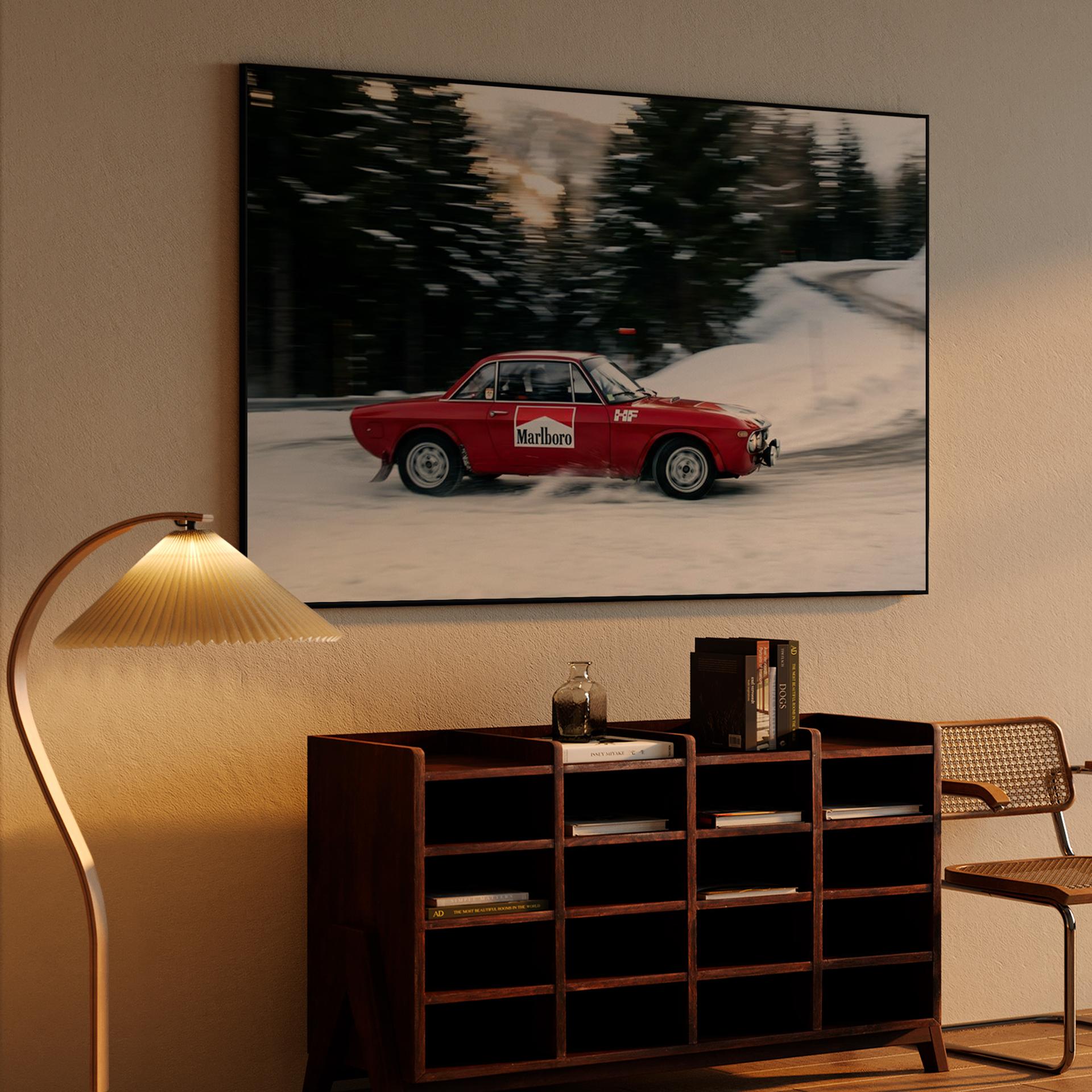 Lancia Fulvia HF Snowy Rally Drift