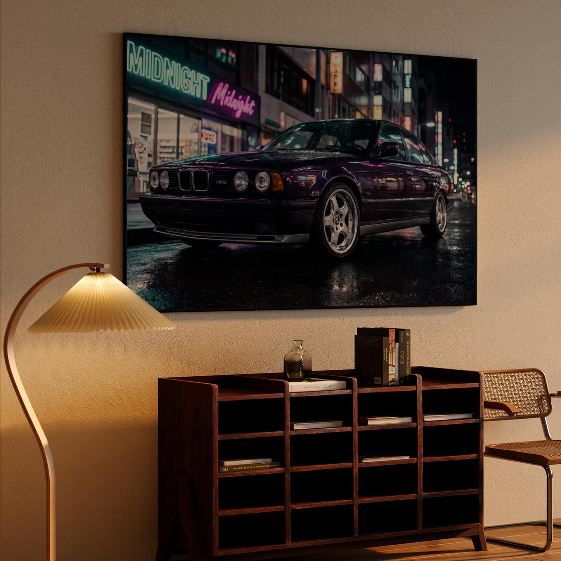 BMW E34 M5: Midnight Tokyo Neon