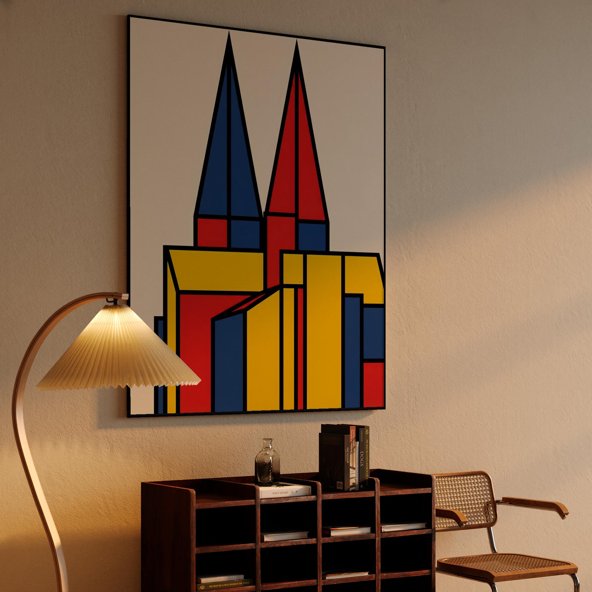 Cologne Cathedral De Stijl Abstraction