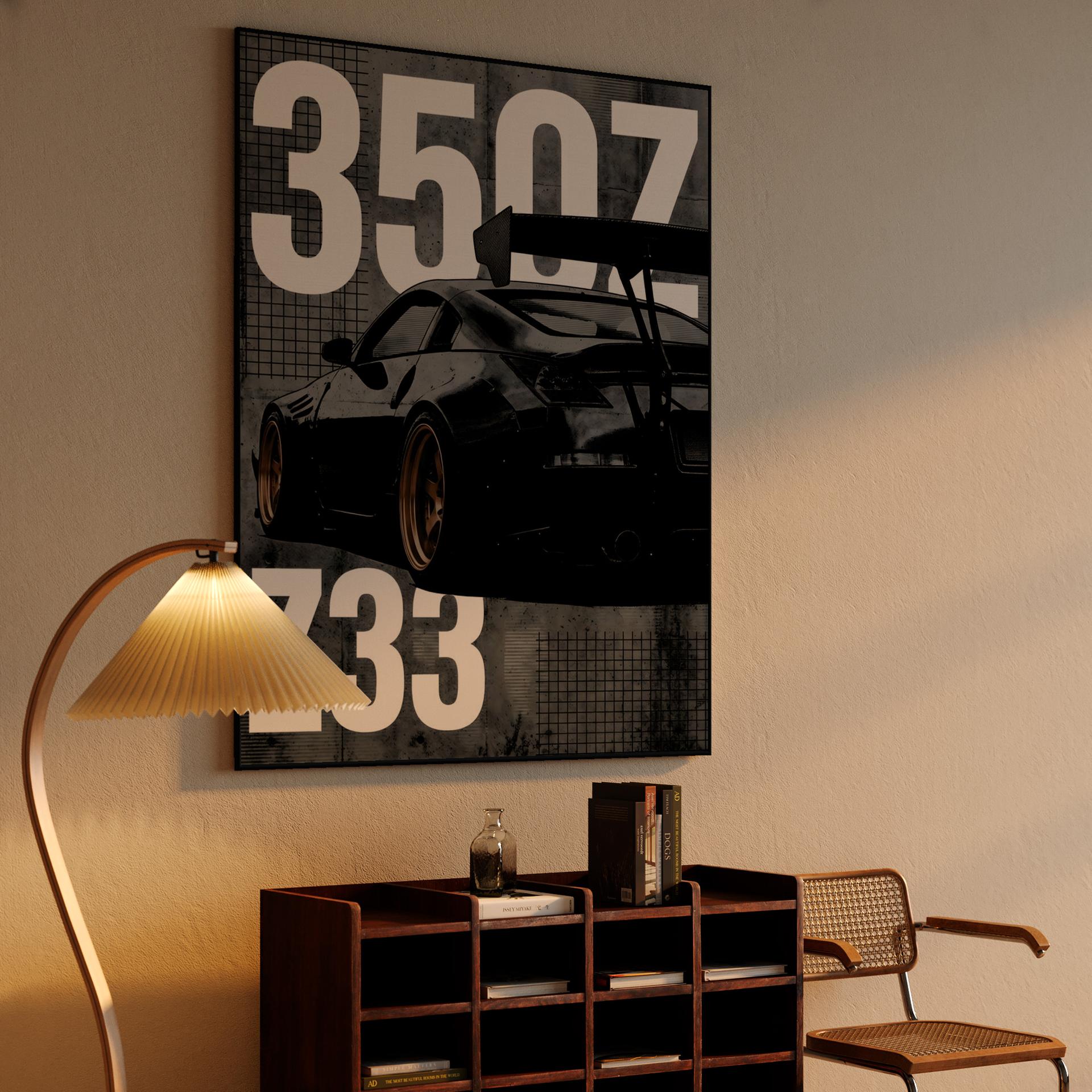 Z33 Industrial Blueprint: 350Z Graphic Tribute