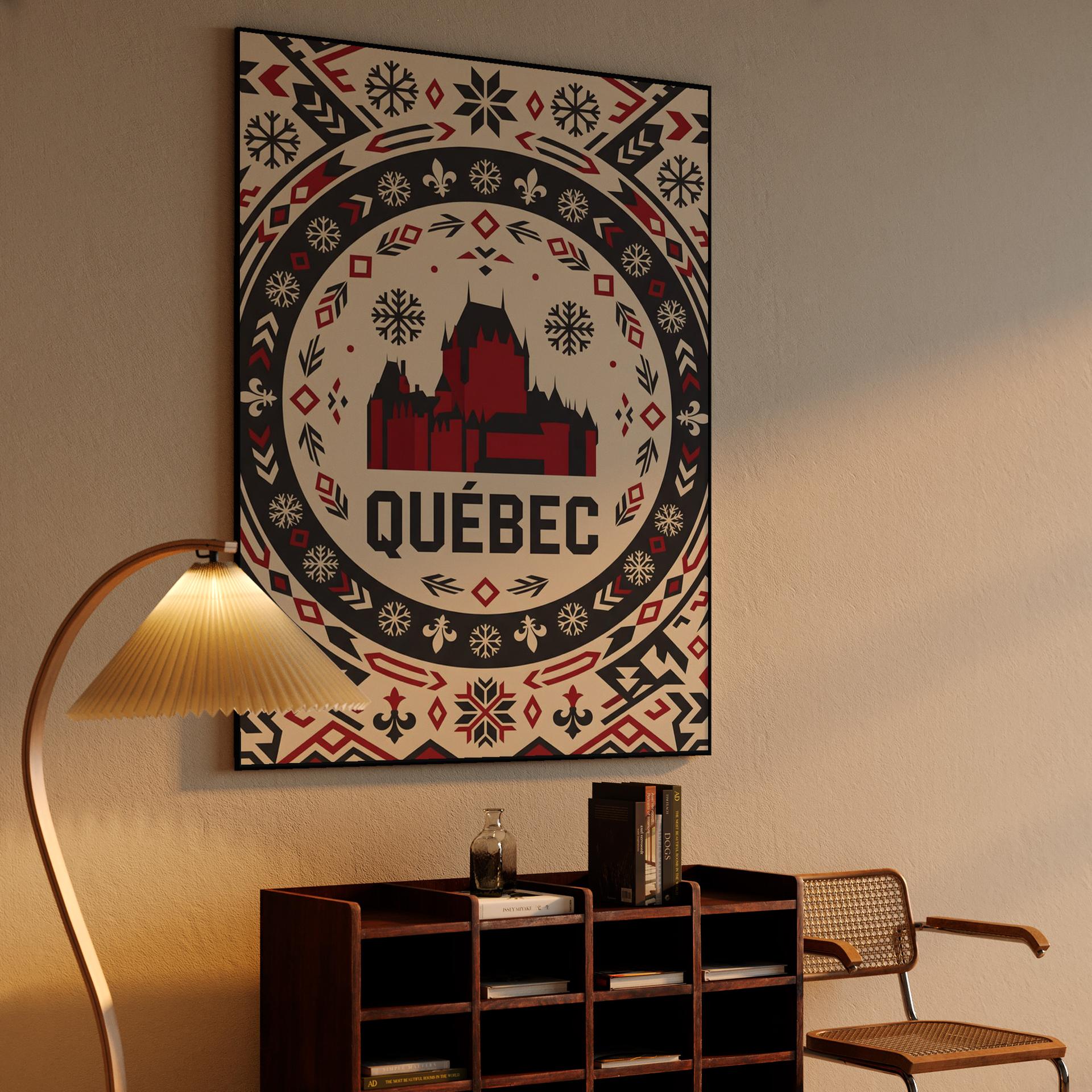 Quebec Winter Folk Mandala