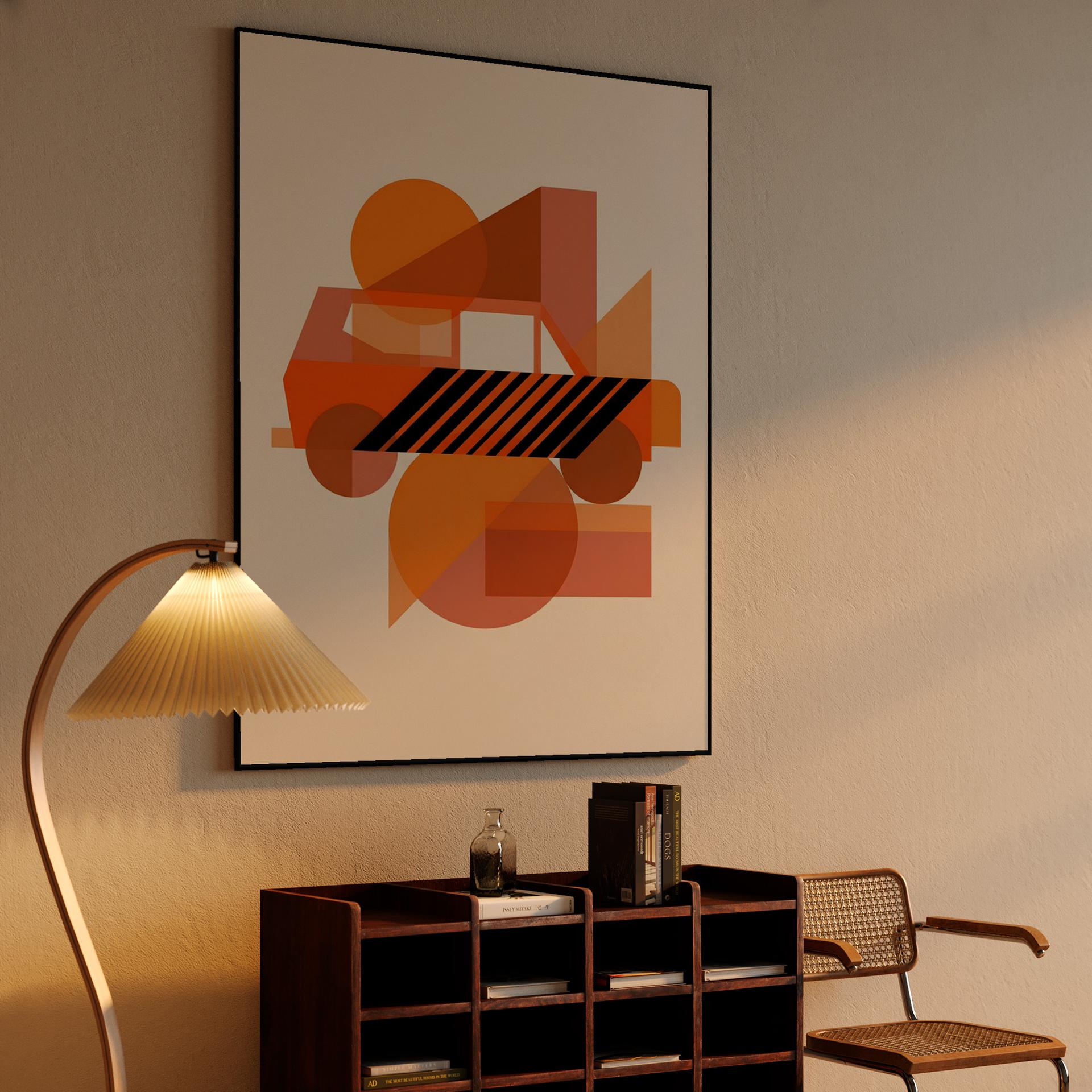 International Scout II Geometric Abstraction