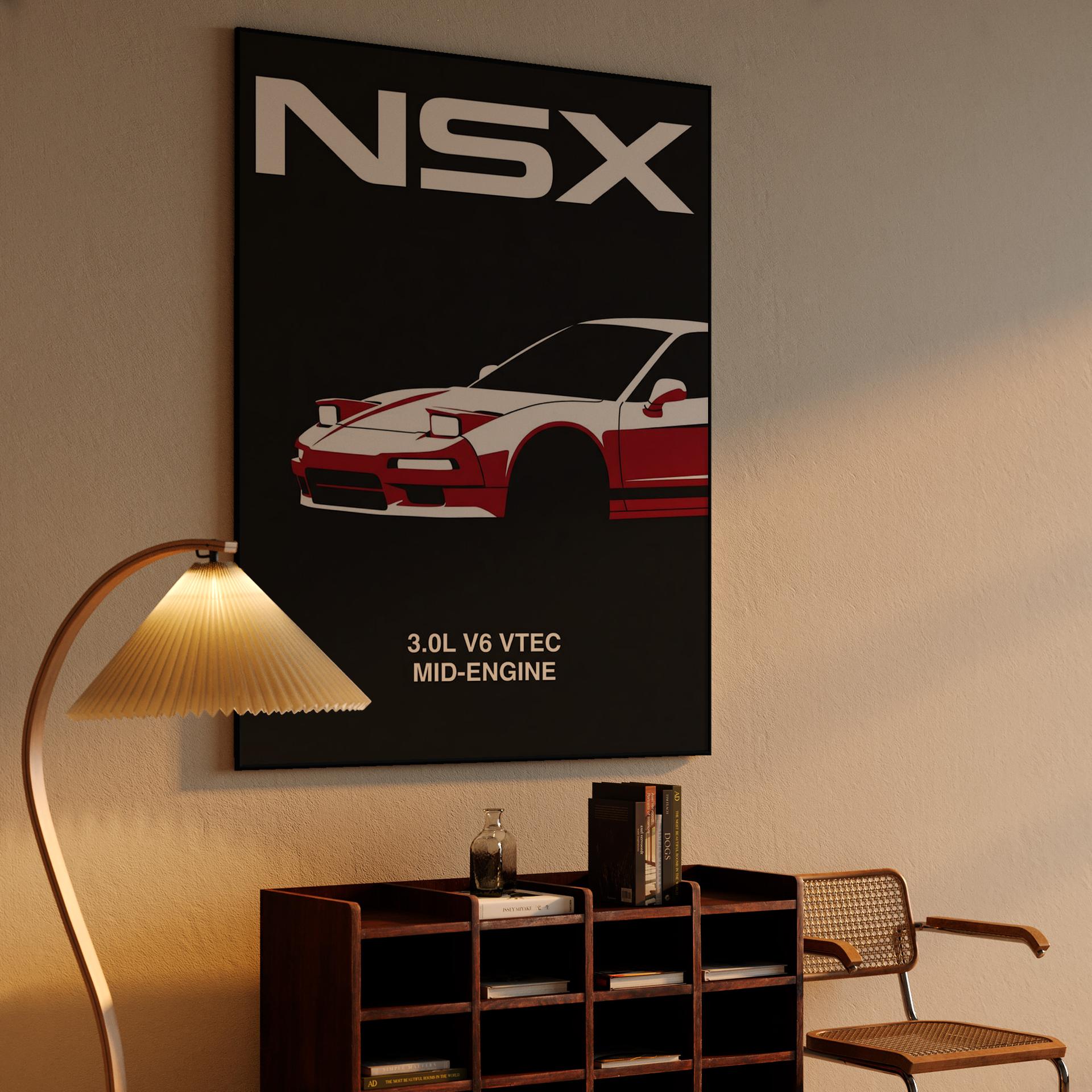 NSX VTEC Minimalist Spec Poster