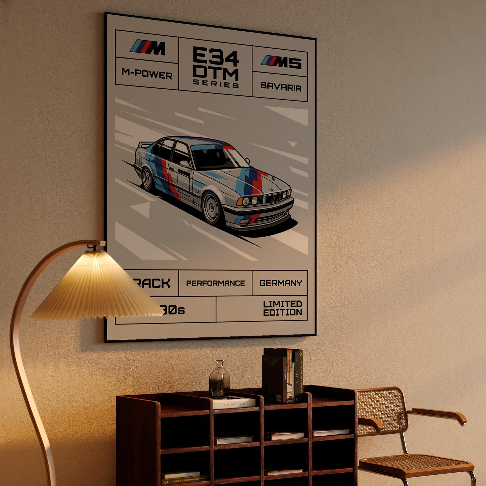 BMW E34 M5 DTM Performance: 90s Racing Tribute