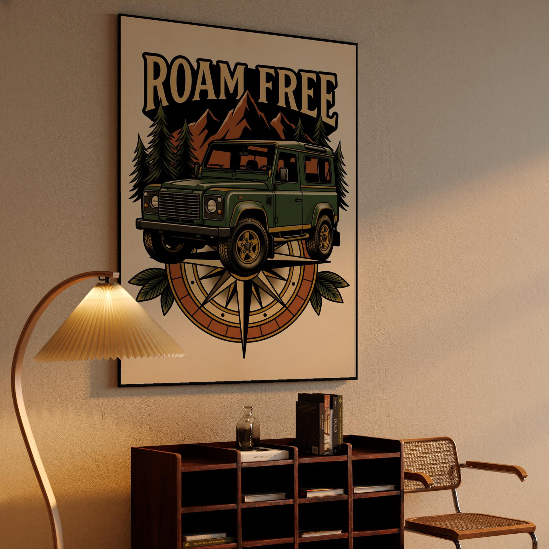 Roam Free Land Rover Defender Adventure Emblem