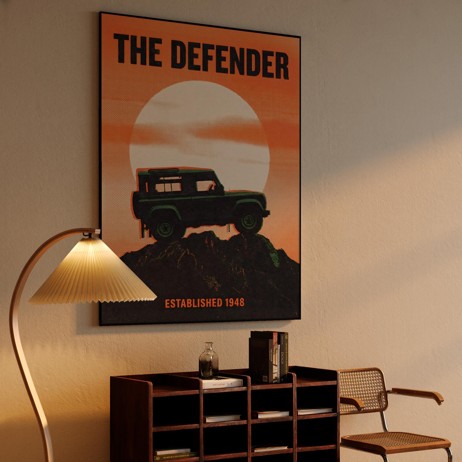 The Defender Established 1948 Retro Poster