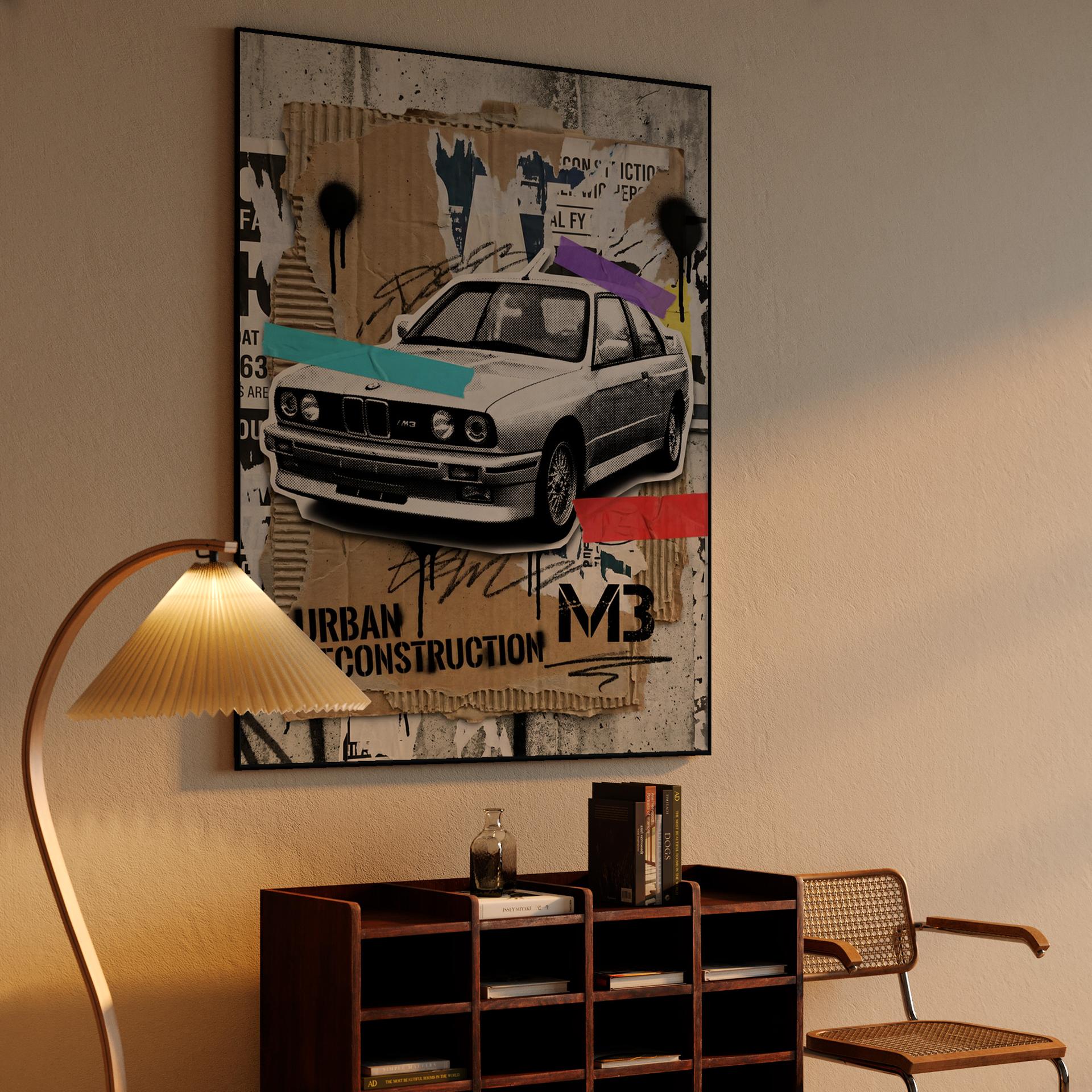 BMW E30 Urban Deconstruction Collage