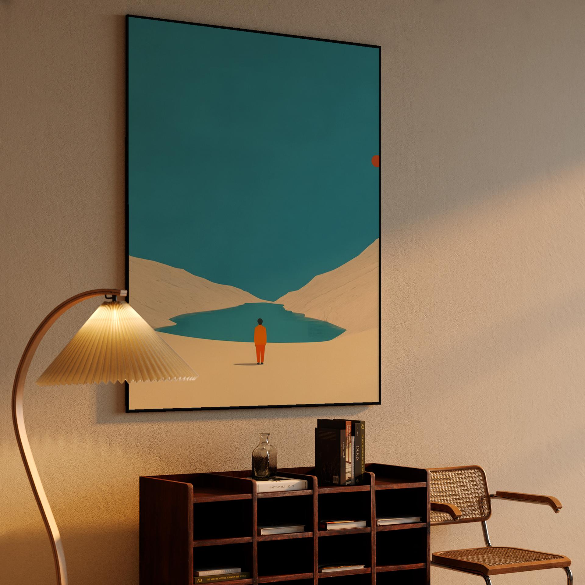 Minimalist Desert Oasis