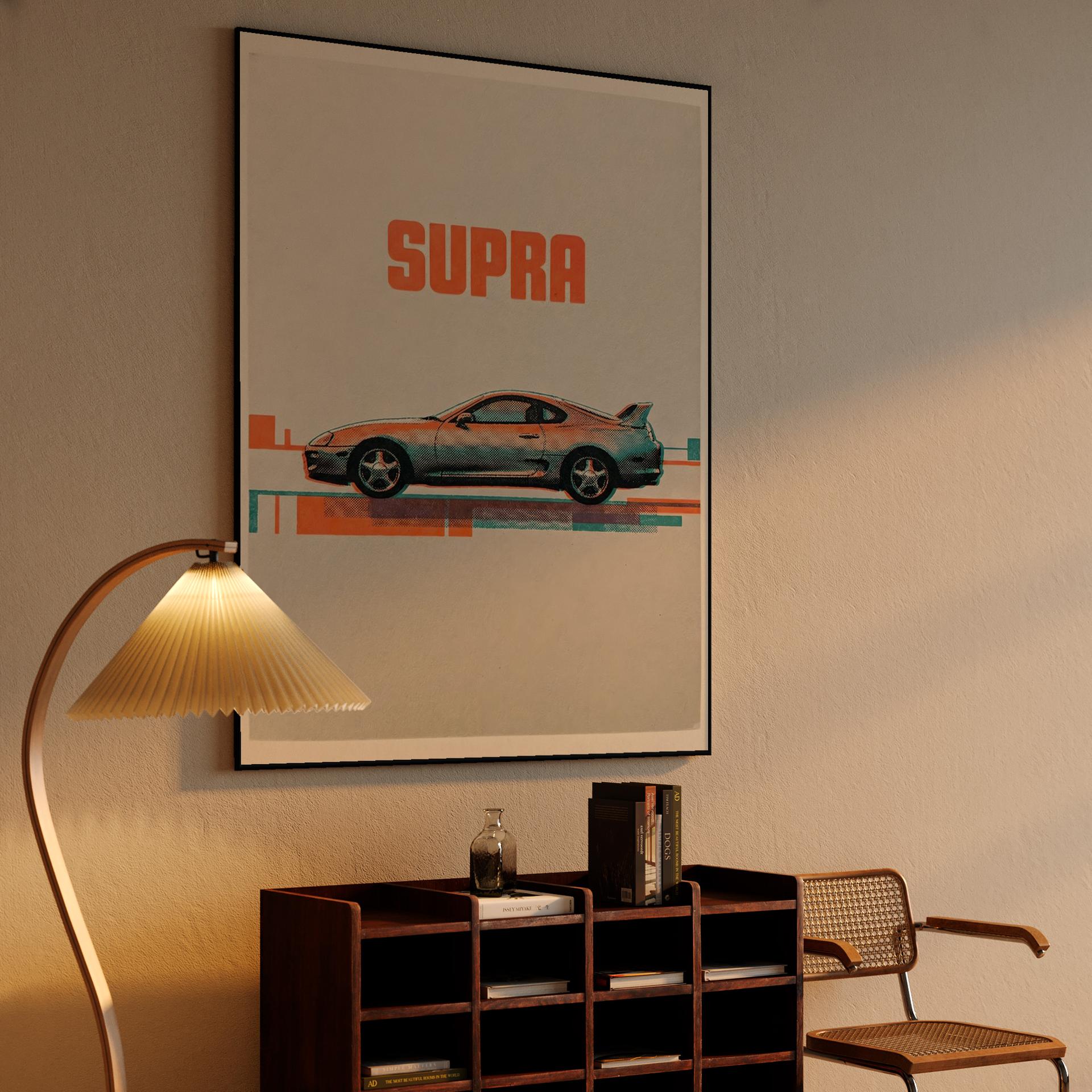 Supra A80 Halftone Risograph Poster