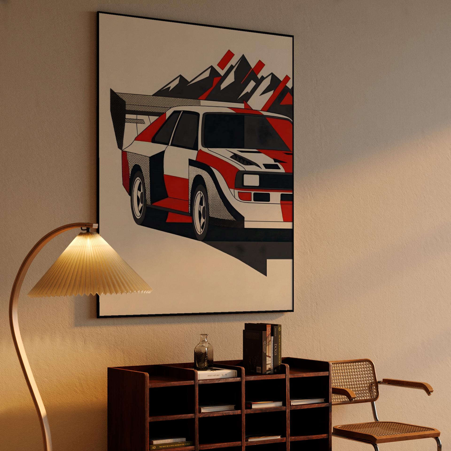 Audi Sport Quattro S1 Group B Rally Graphic