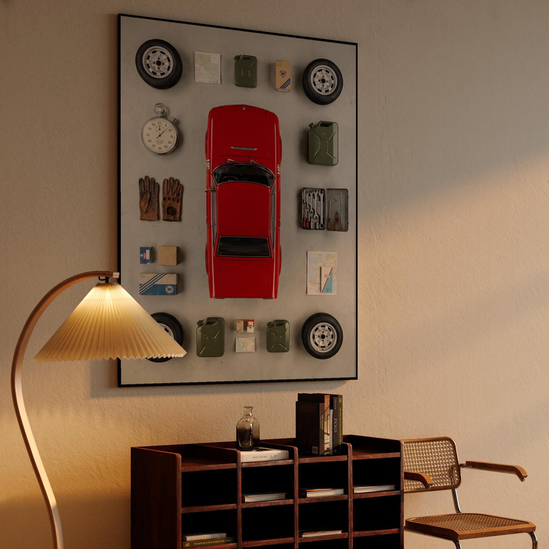 Lancia Fulvia HF Rally Essentials Knolling