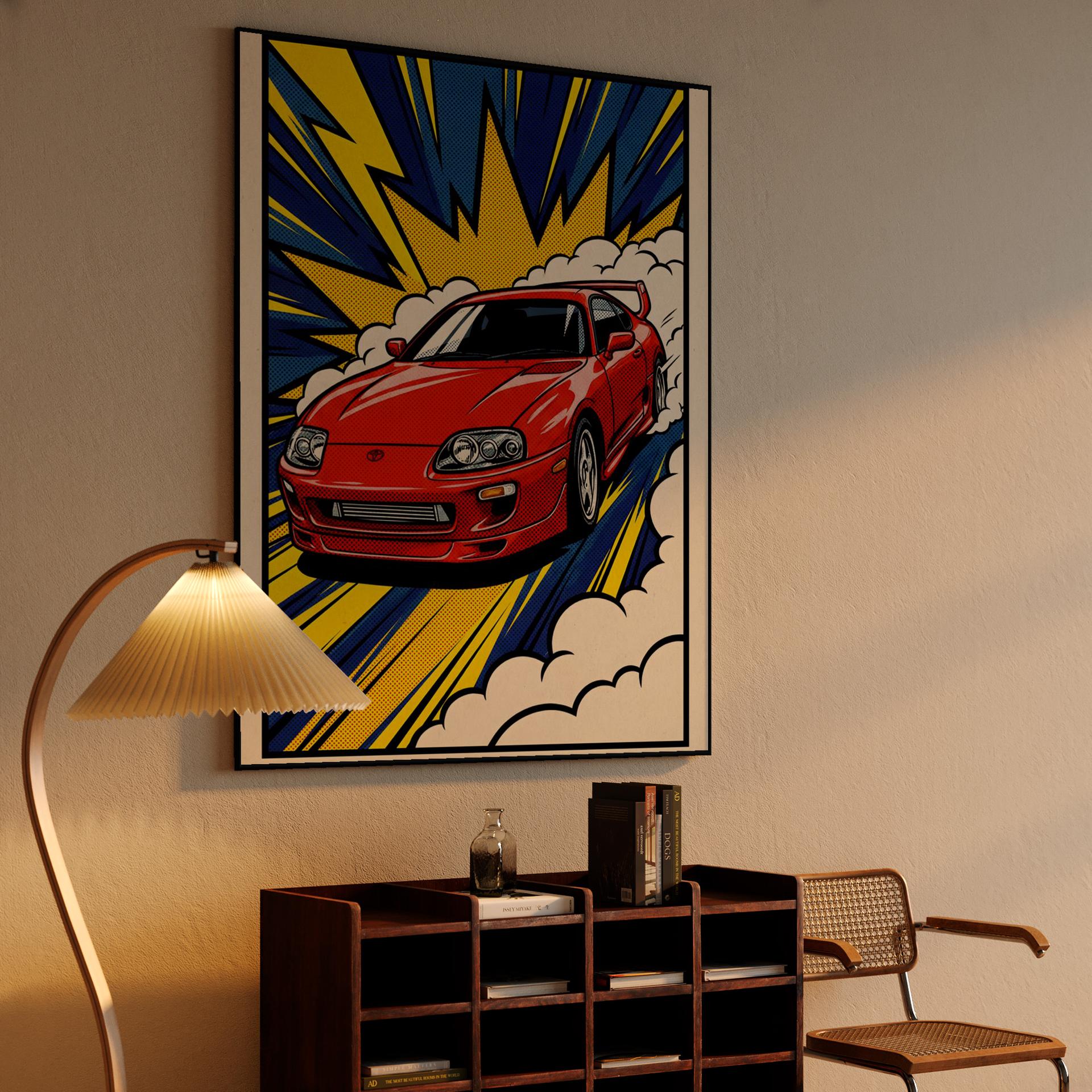 Supra A80 Comic Book Drift