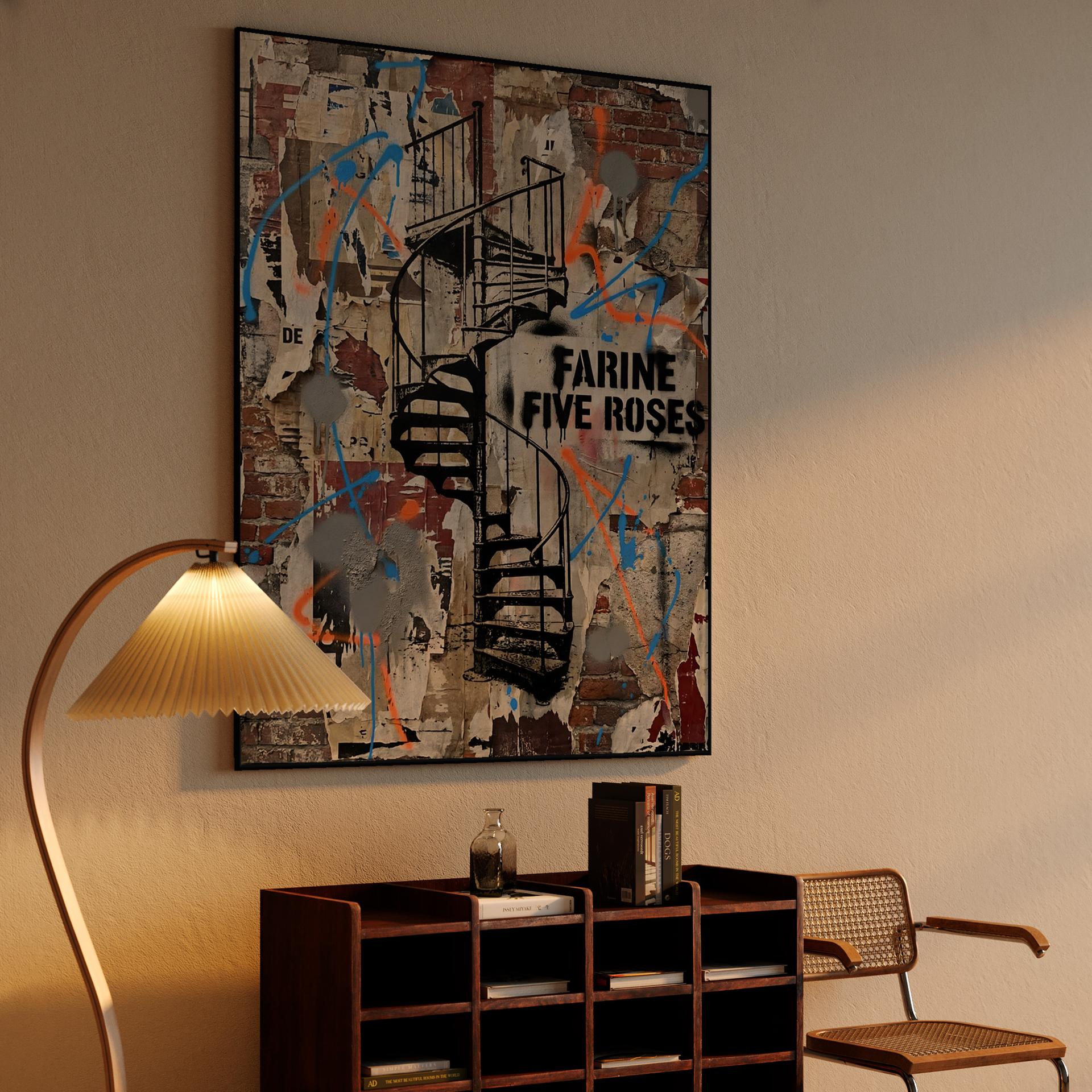 Montreal Industrial Echo: Farine Five Roses Stencil