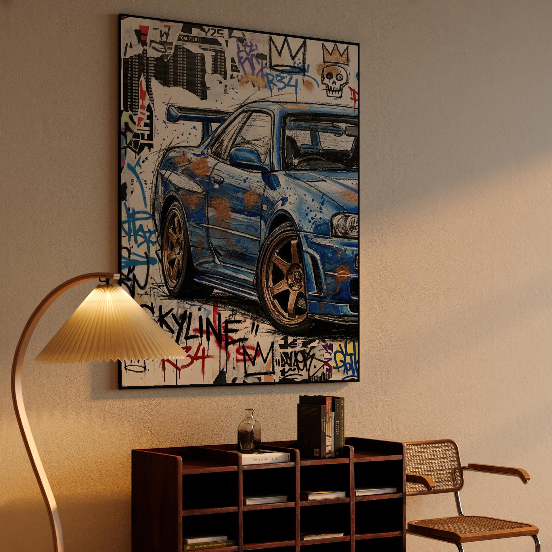 Skyline GT-R R34 Urban Expressionist Graffiti