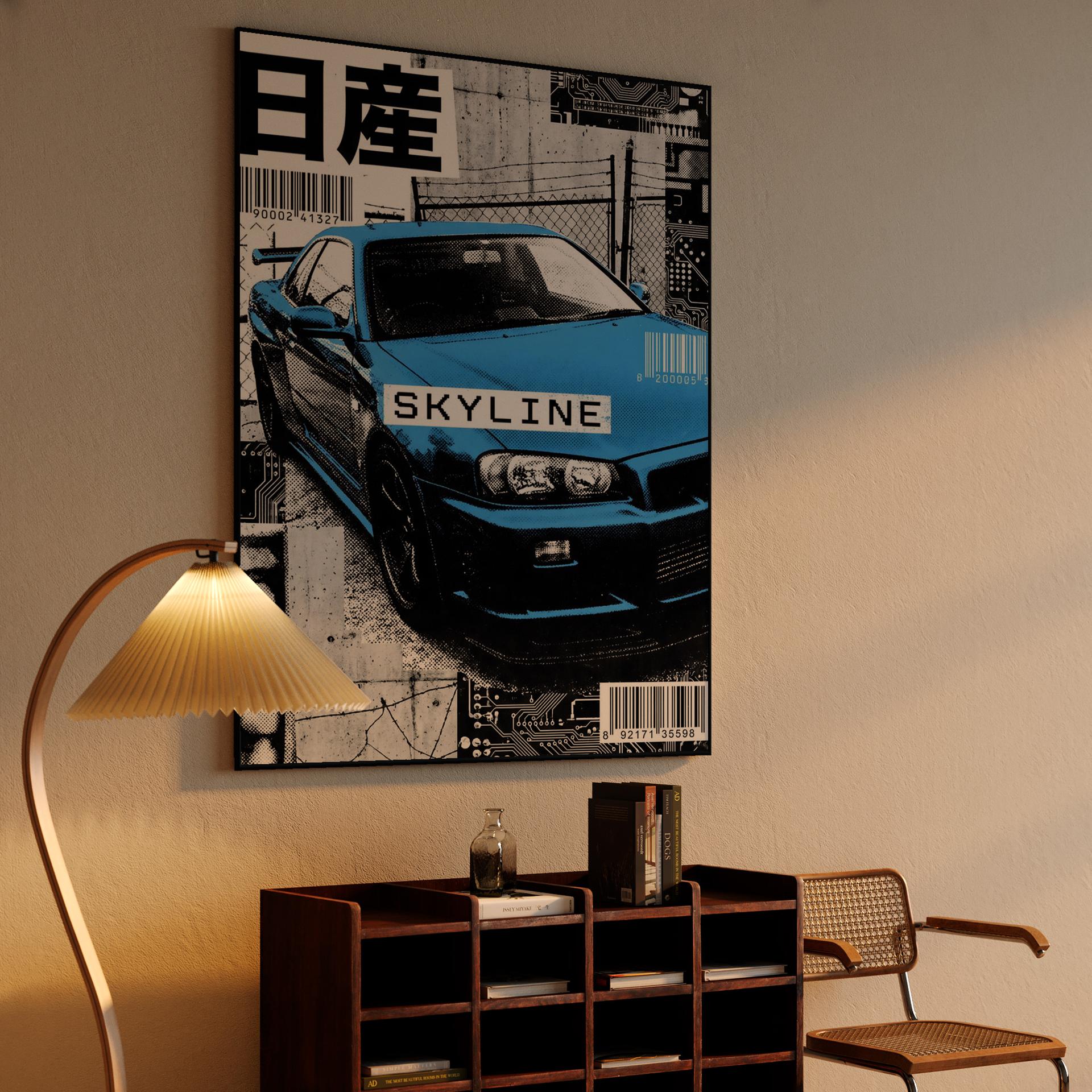 Nissan Skyline R34 Urban Tech Collage