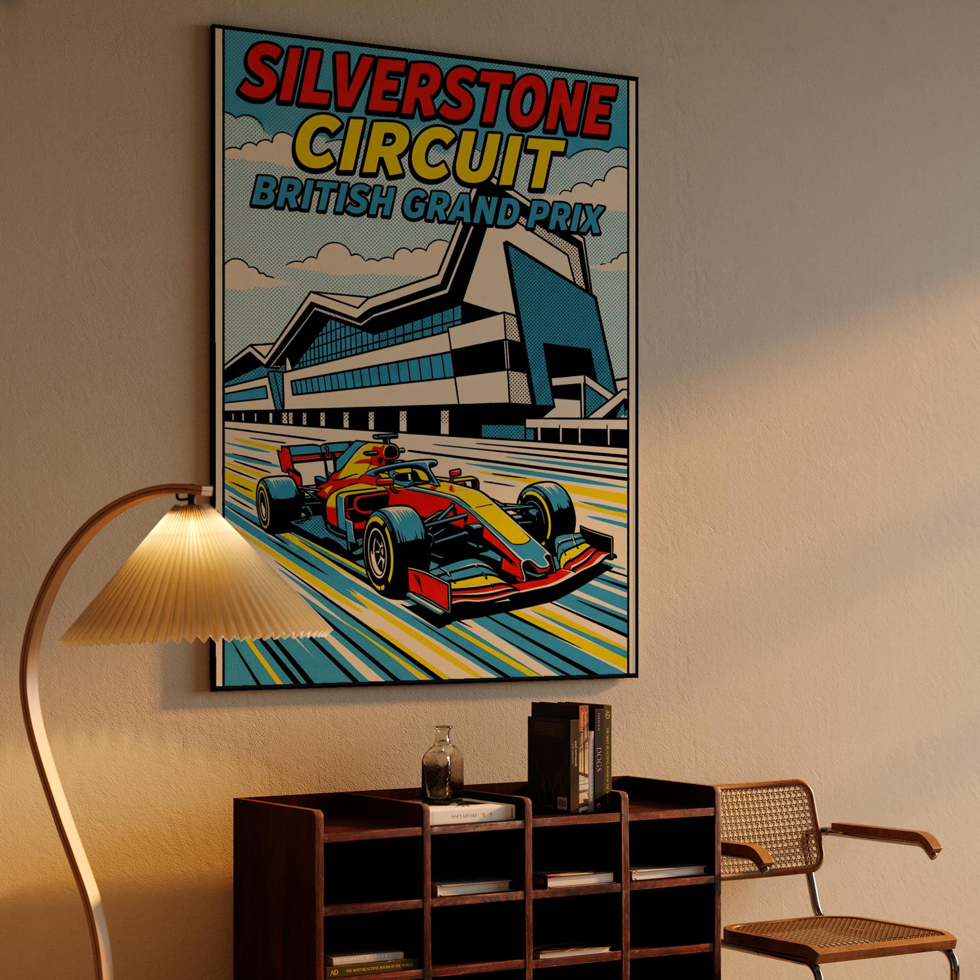 Silverstone Speed: British Grand Prix Pop Art