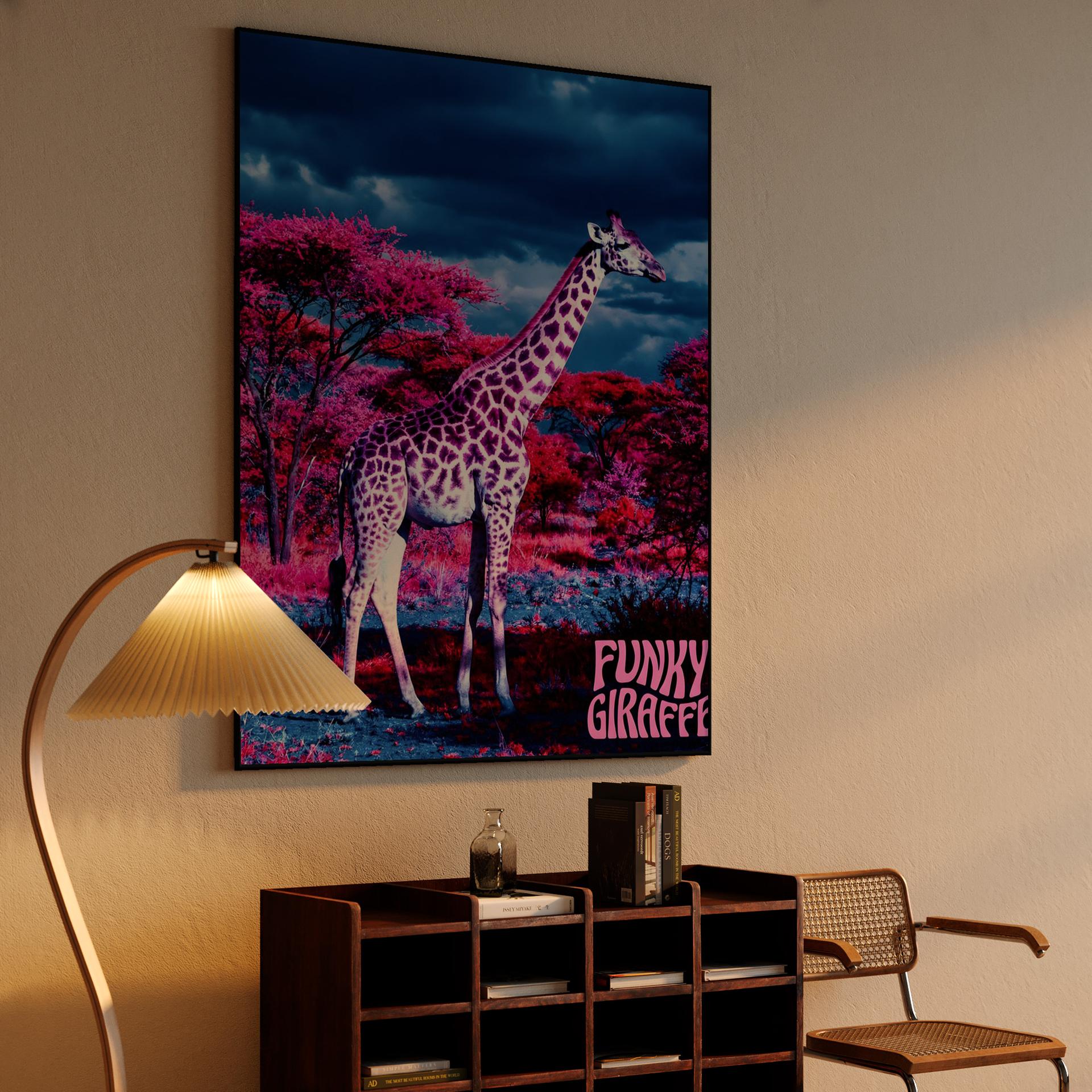 Pink Savanna Funky Giraffe